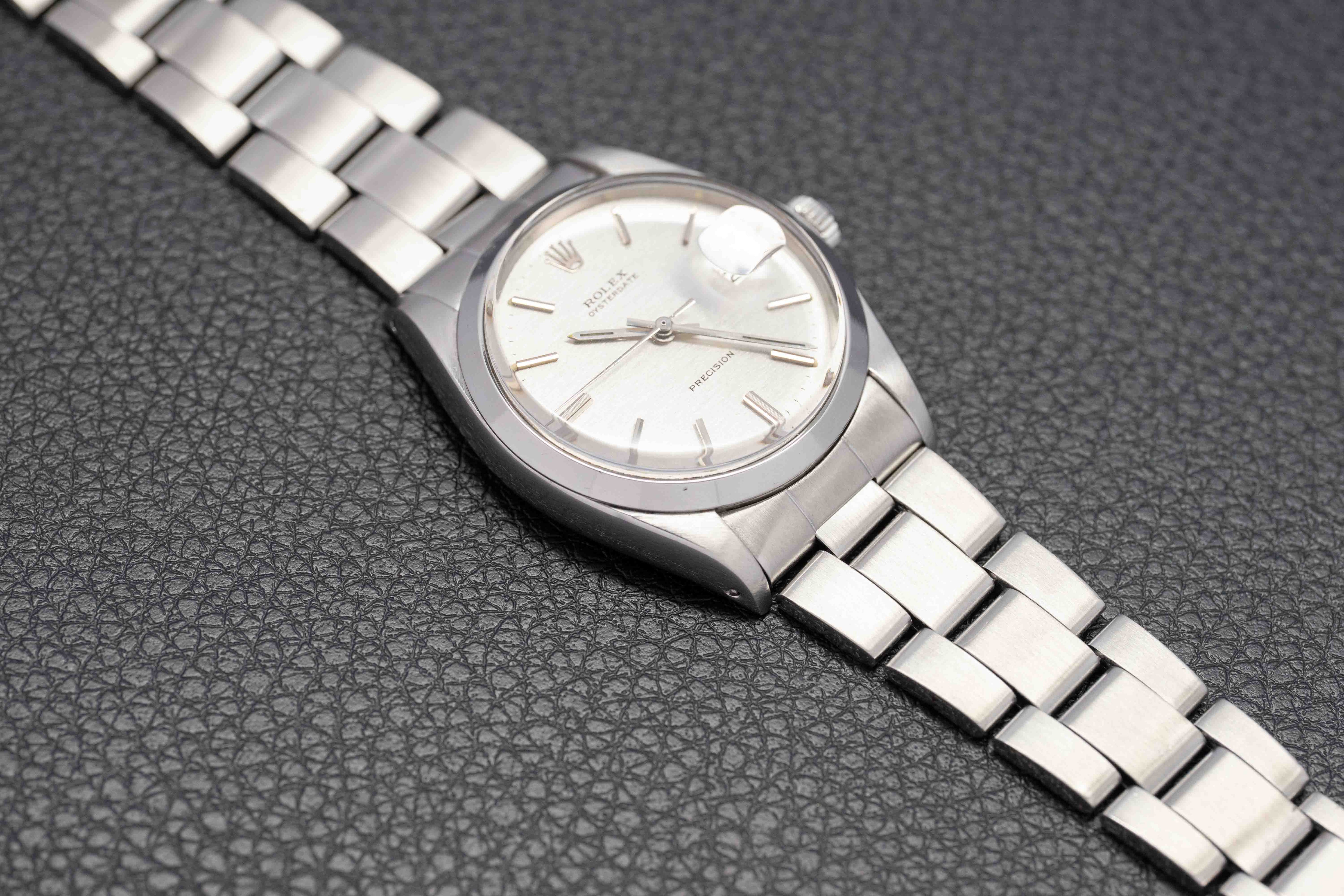 Rolex Oysterdate 6694 Silver Dial 1970
