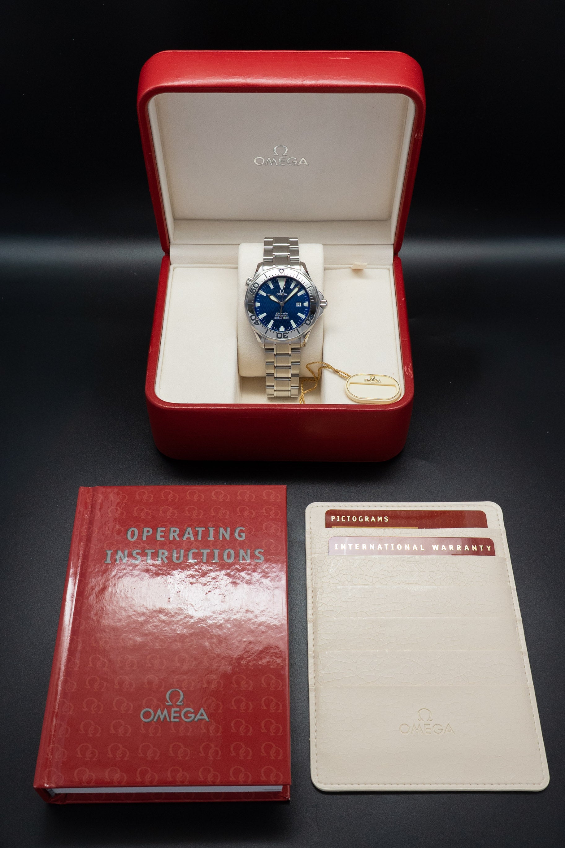Omega Seamaster Diver 2265.80 Fullset 2001 Box+Papers