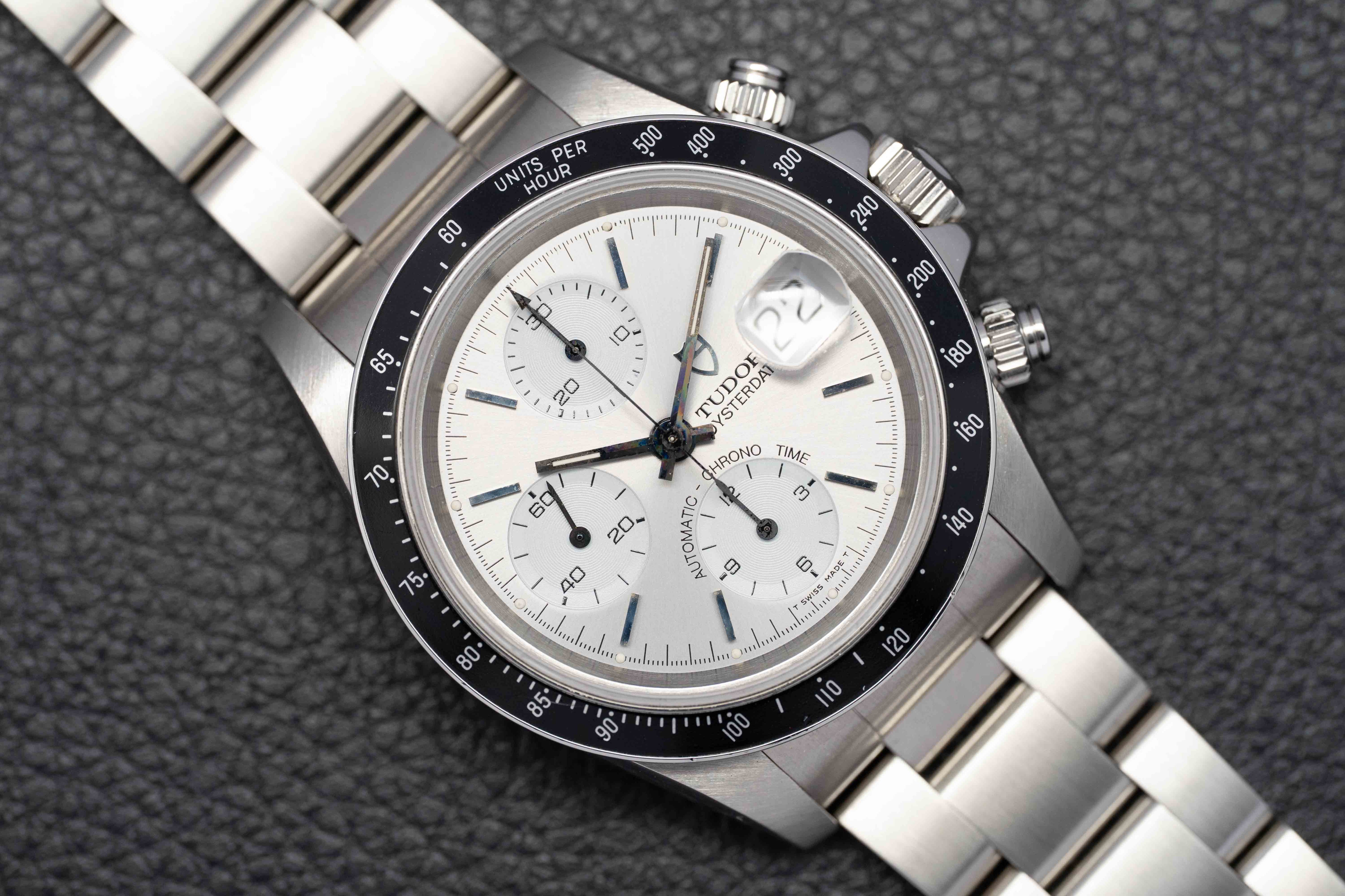 Tudor Oysterdate Big Block 79260 Silver Dial 1996
