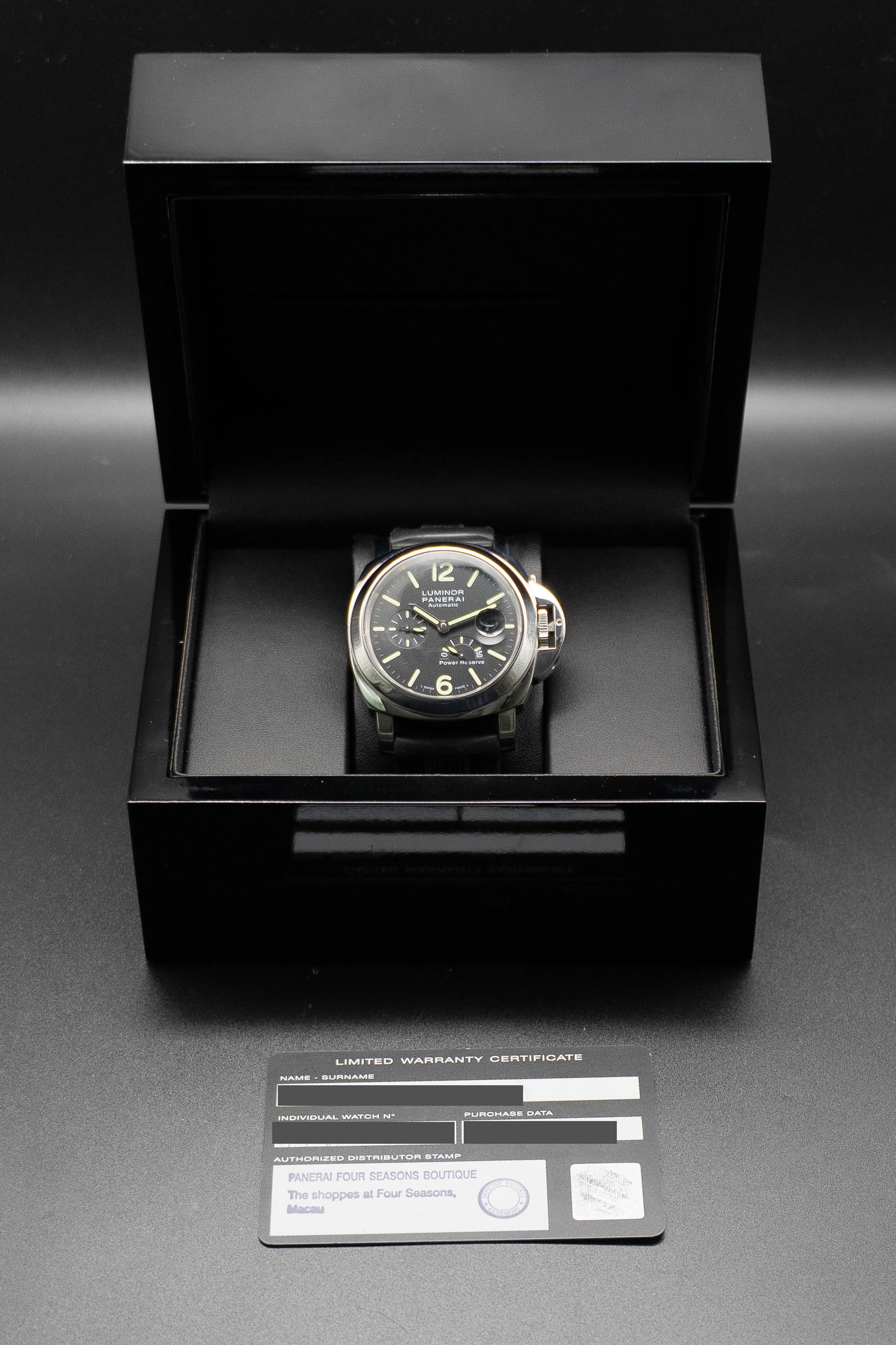 Panerai Luminor Marina Power Reserve PAM01090 Papers 2019