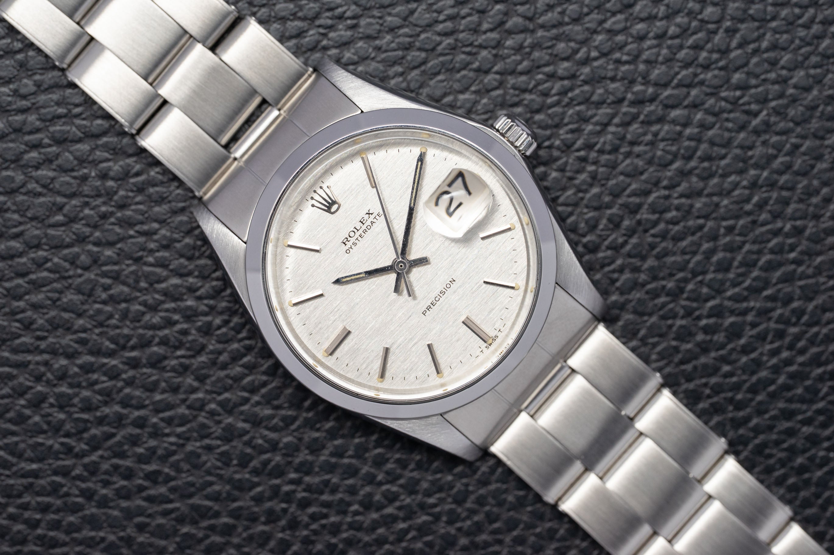 Rolex Oysterdate 6694 Silver Dial 1970
