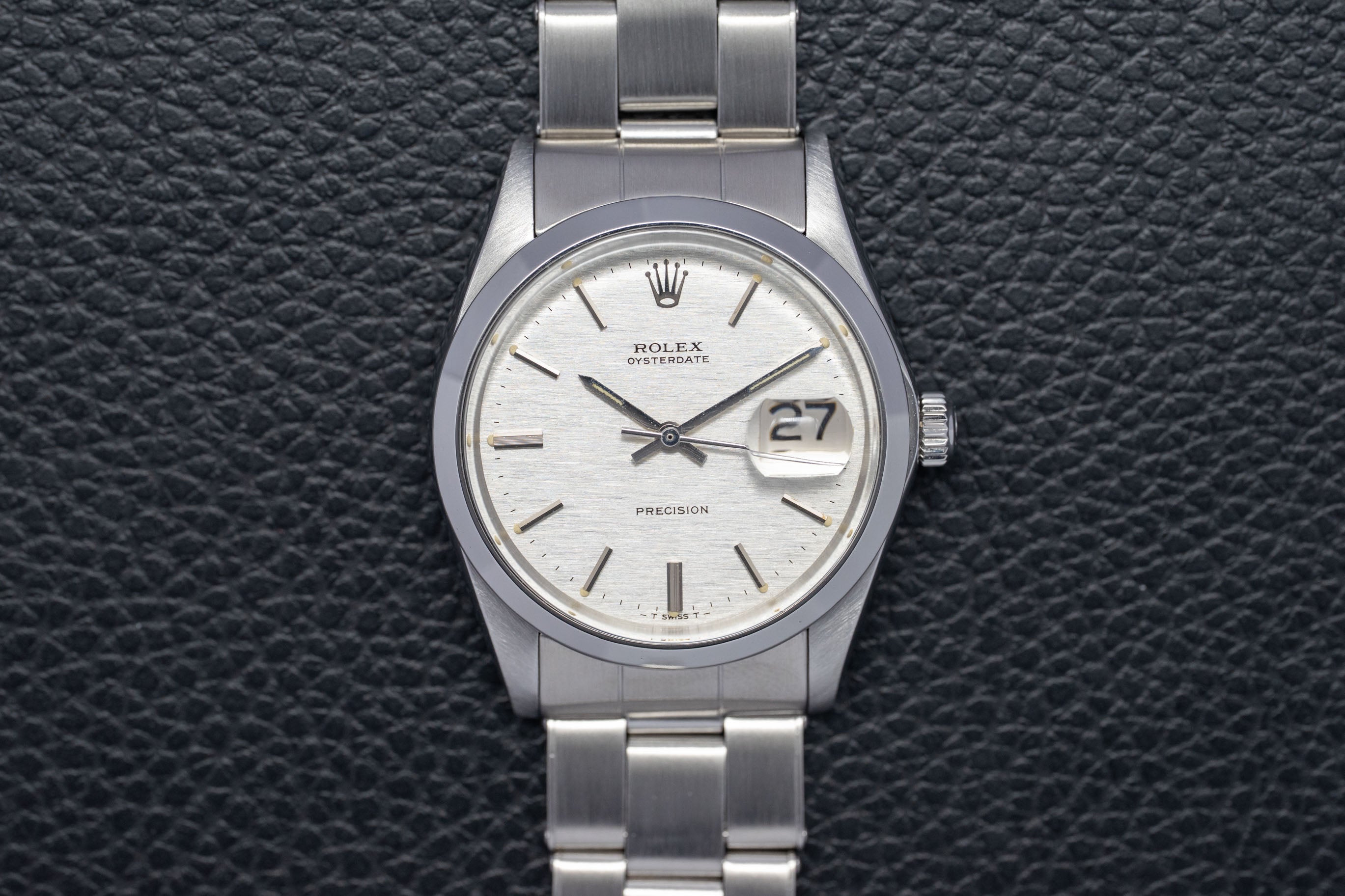 Rolex Oysterdate 6694 Silver Dial 1970