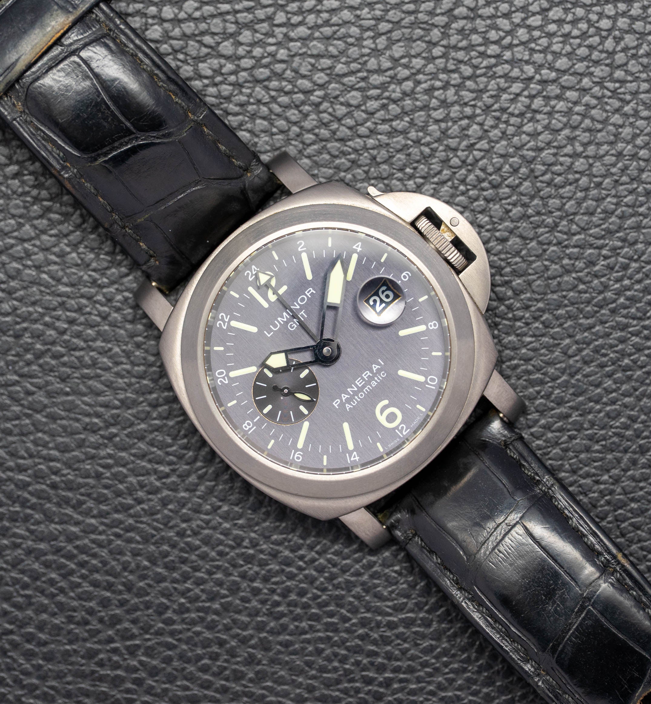 Panerai Luminor GMT PAM00089 Gray Dial 2005 Box