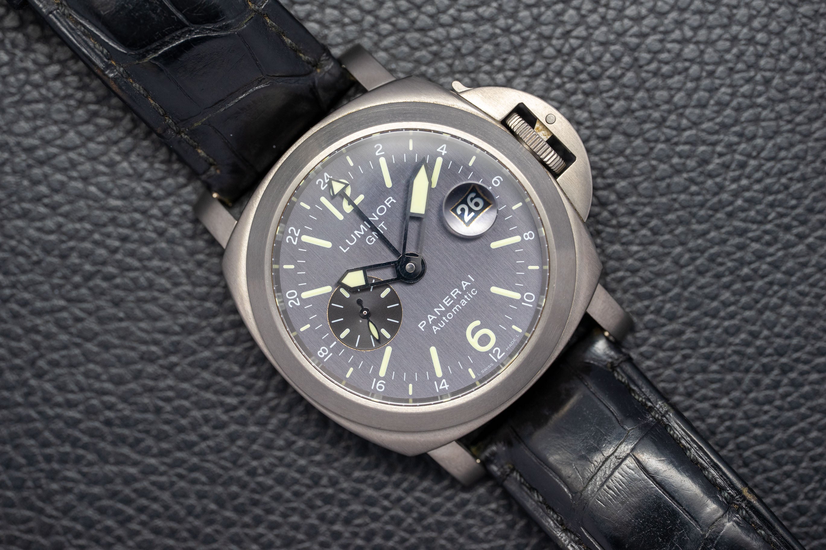Panerai Luminor GMT PAM00089 Gray Dial 2005 Box