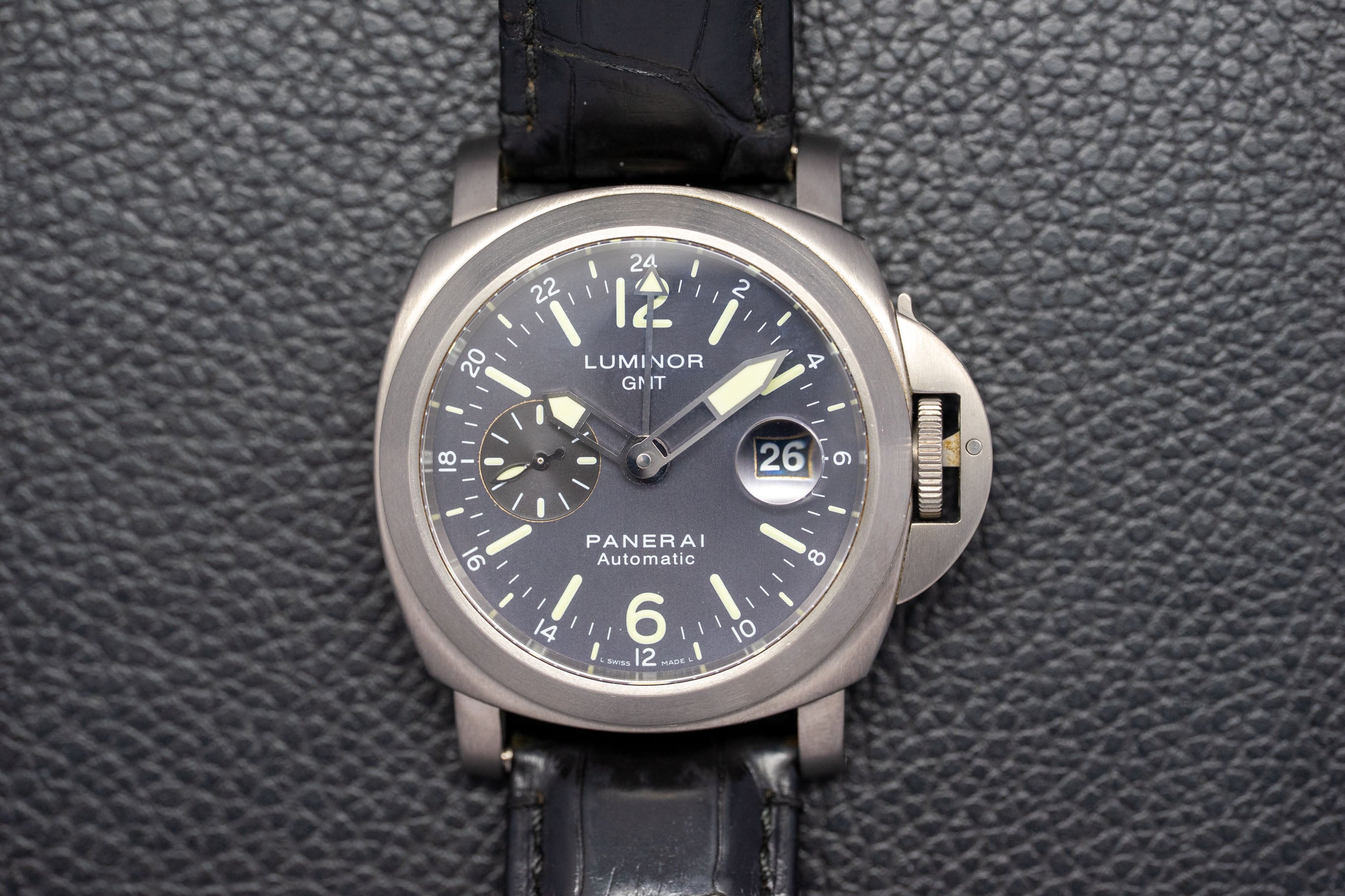 Panerai Luminor GMT PAM00089 Gray Dial 2005 Box