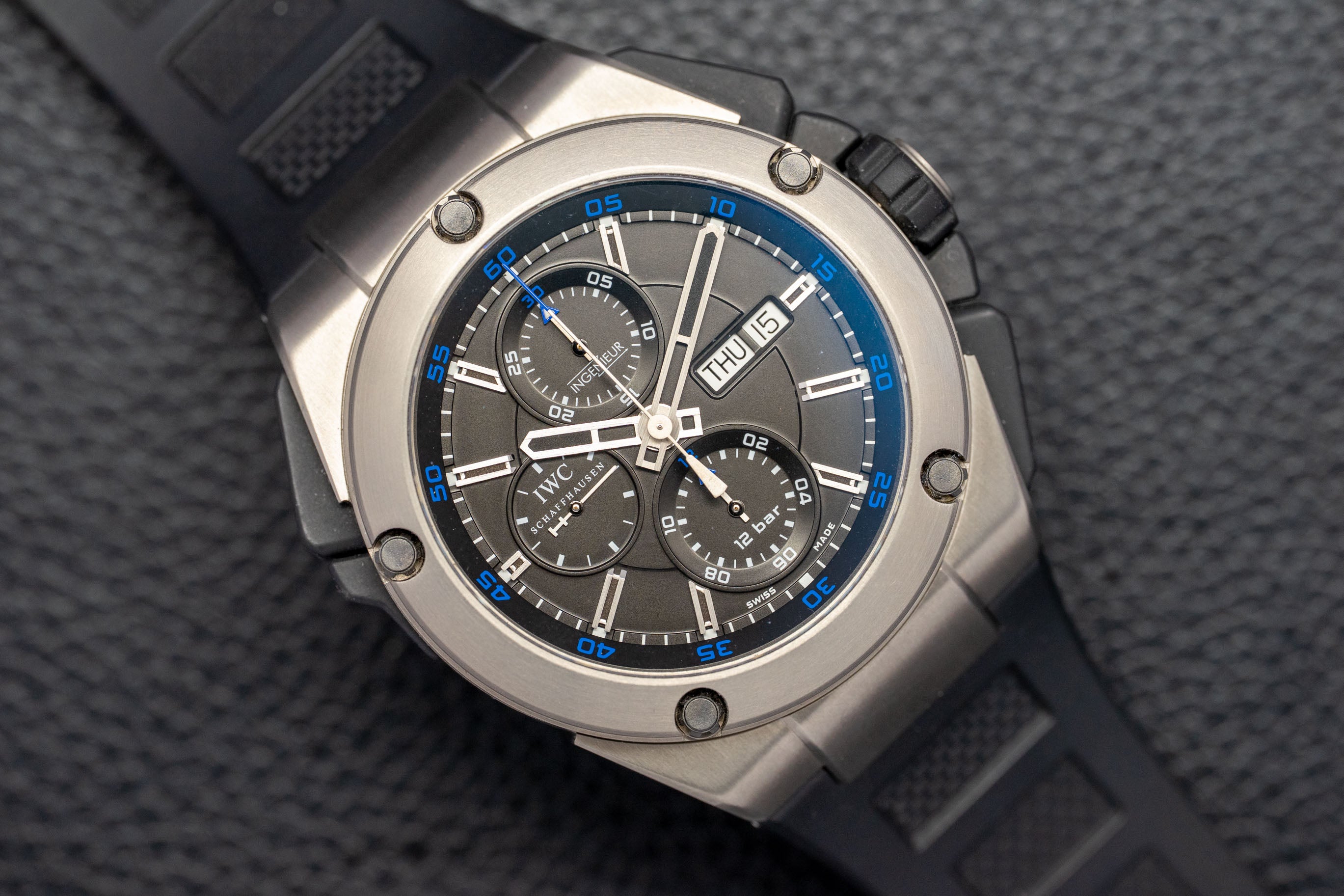 IWC Ingenieur Double Chronograph IW376501 Fullset 2014 Box+Papers
