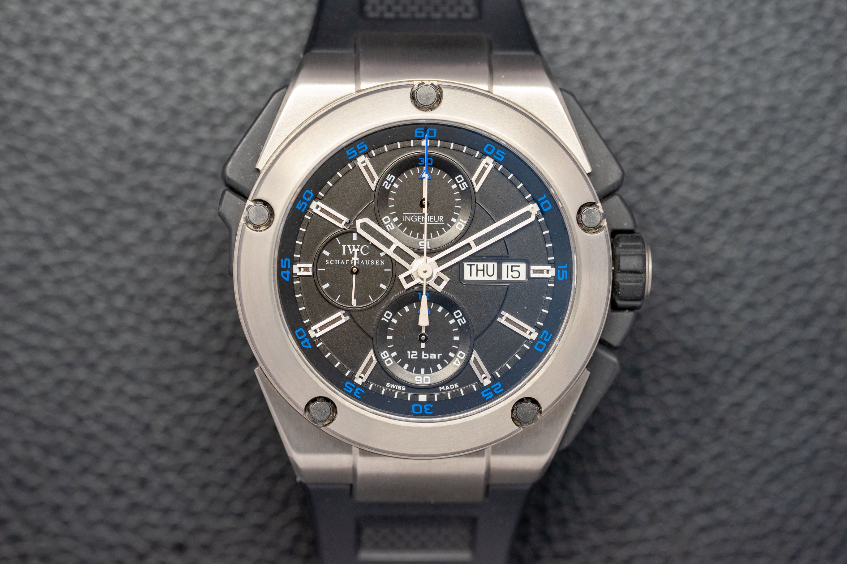 IWC Ingenieur Double Chronograph IW376501 Fullset 2014 Box+Papers