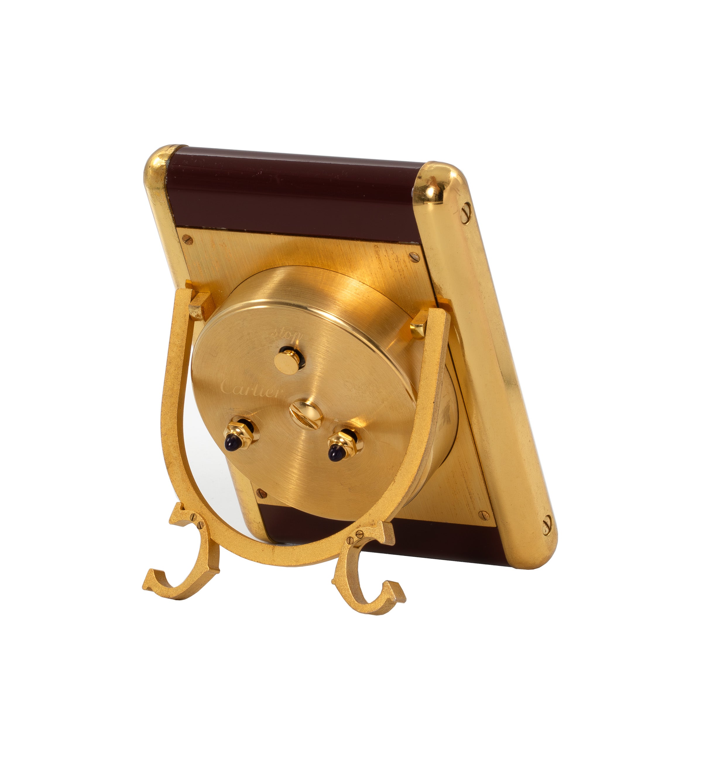 Cartier Tank Desk Clock 7505 Fullset Cartier Paris Box+Papers