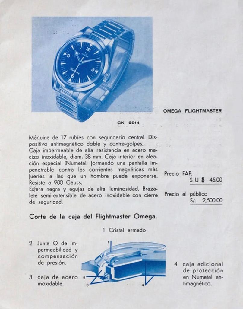 Omega Flightmaster 2914-4 Peruvian Military (FAP)