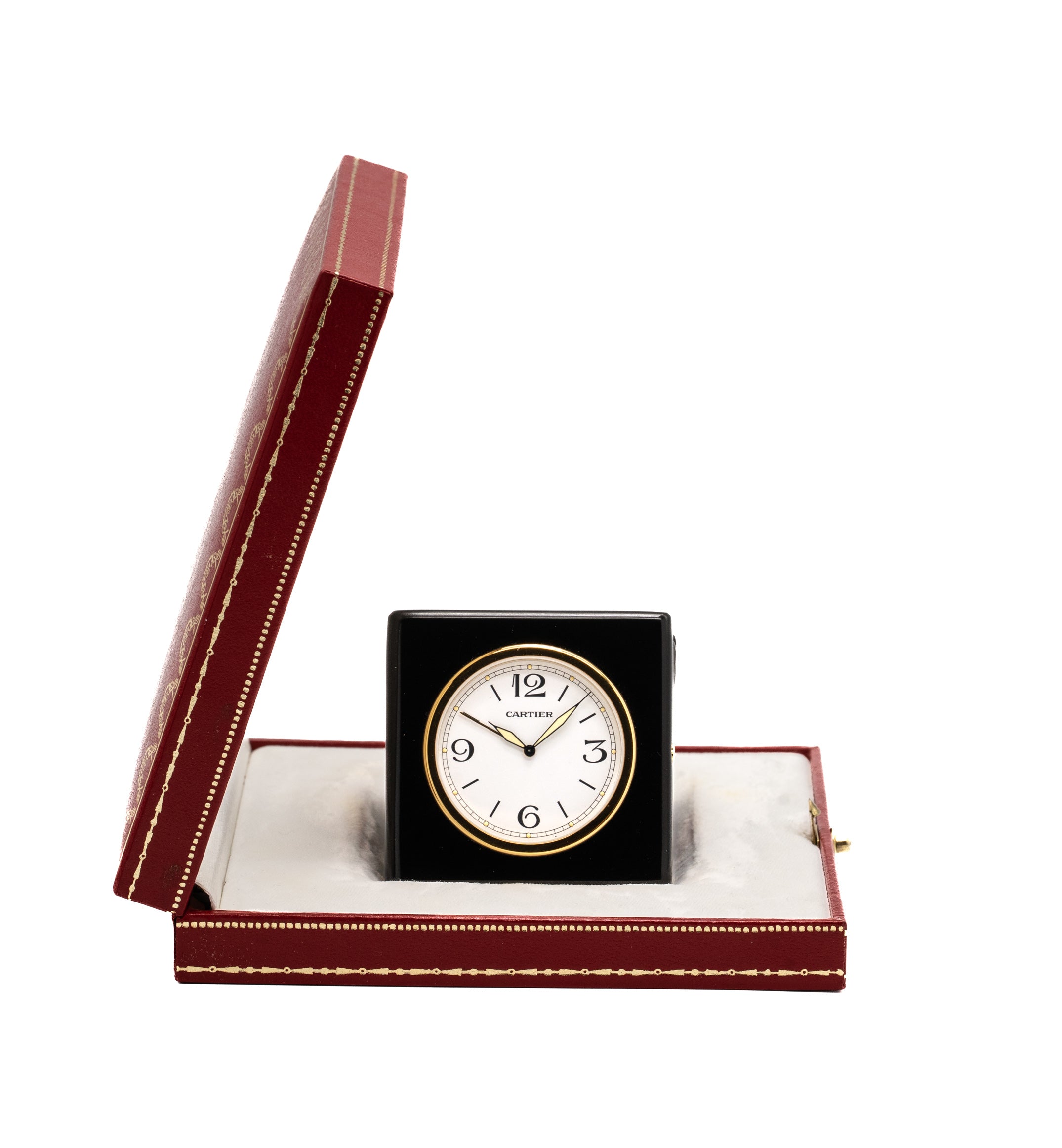 Cartier Santos Vendome Alarm Clock Fullset 1998 Box+Papers