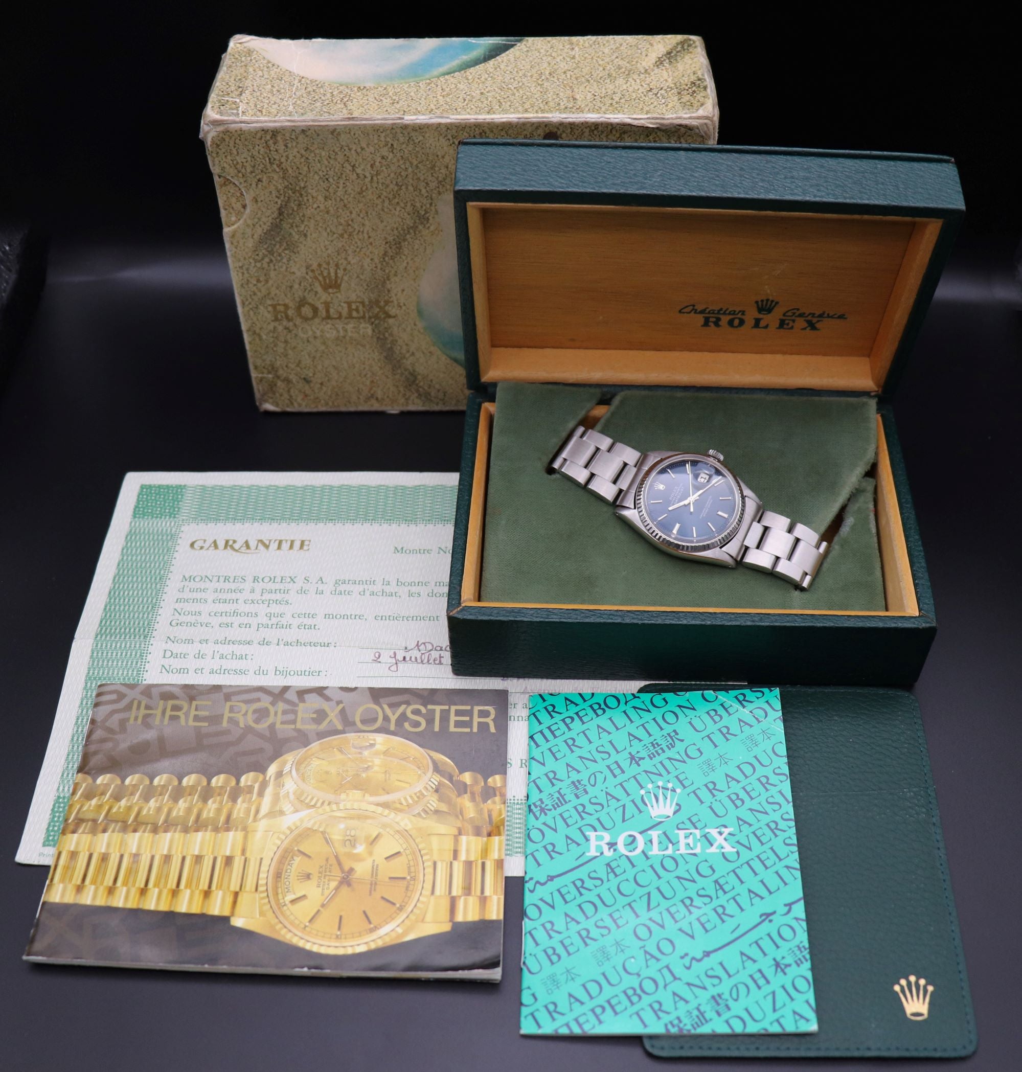 Rolex Datejust 1601 Blue