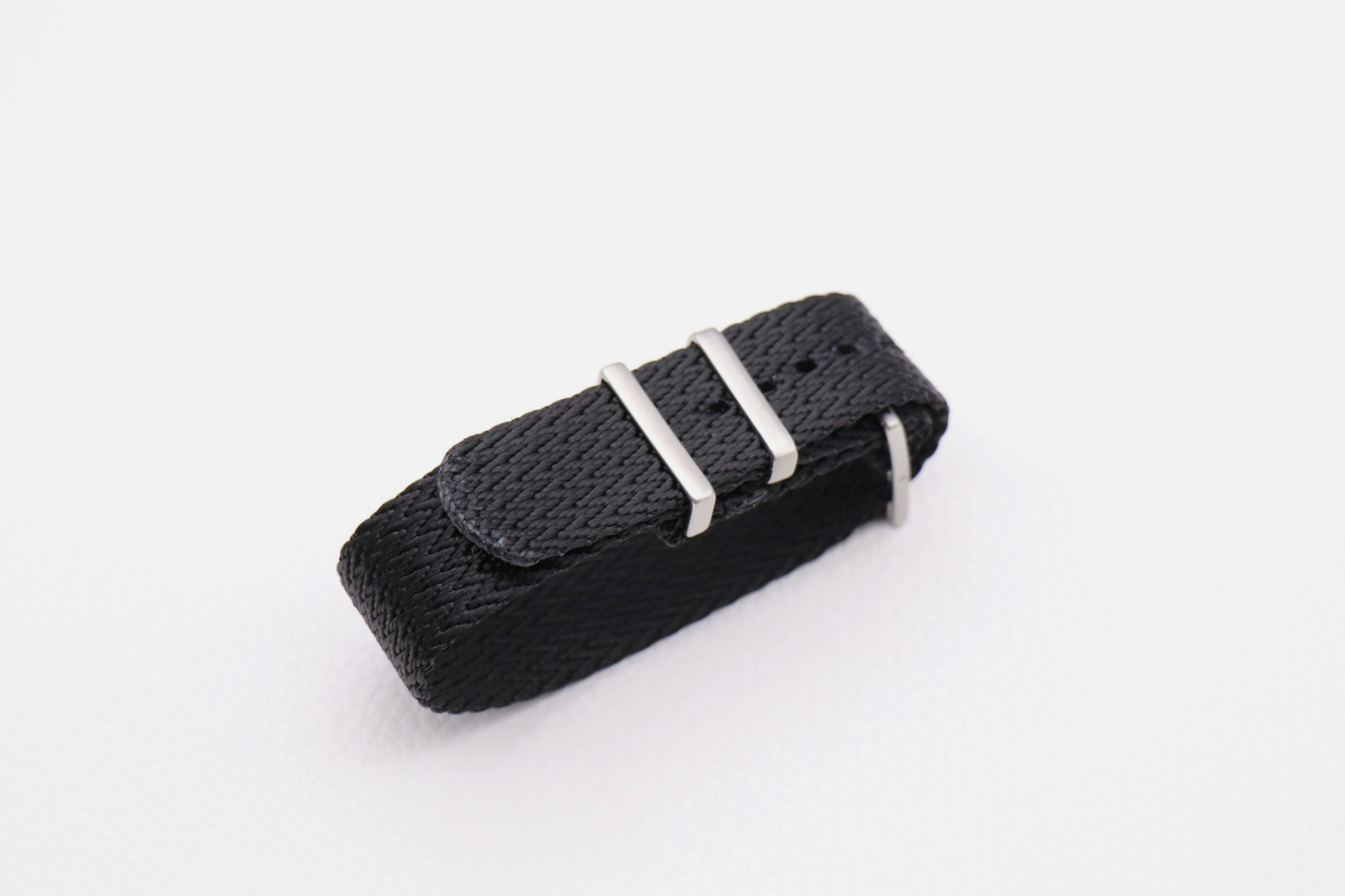 Vintage Perlon Nylonband Schwarz