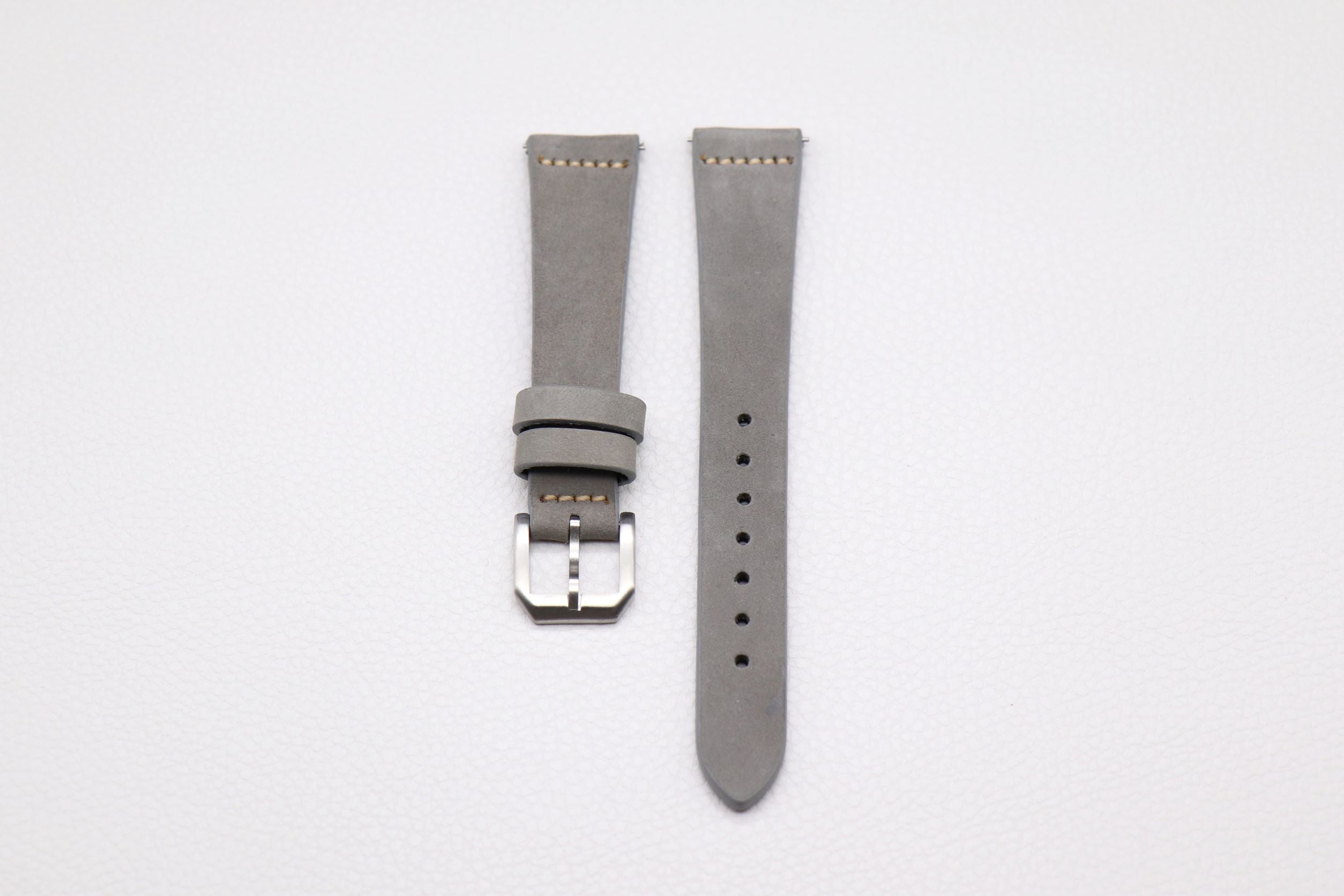 Nubuck Lederband Grau