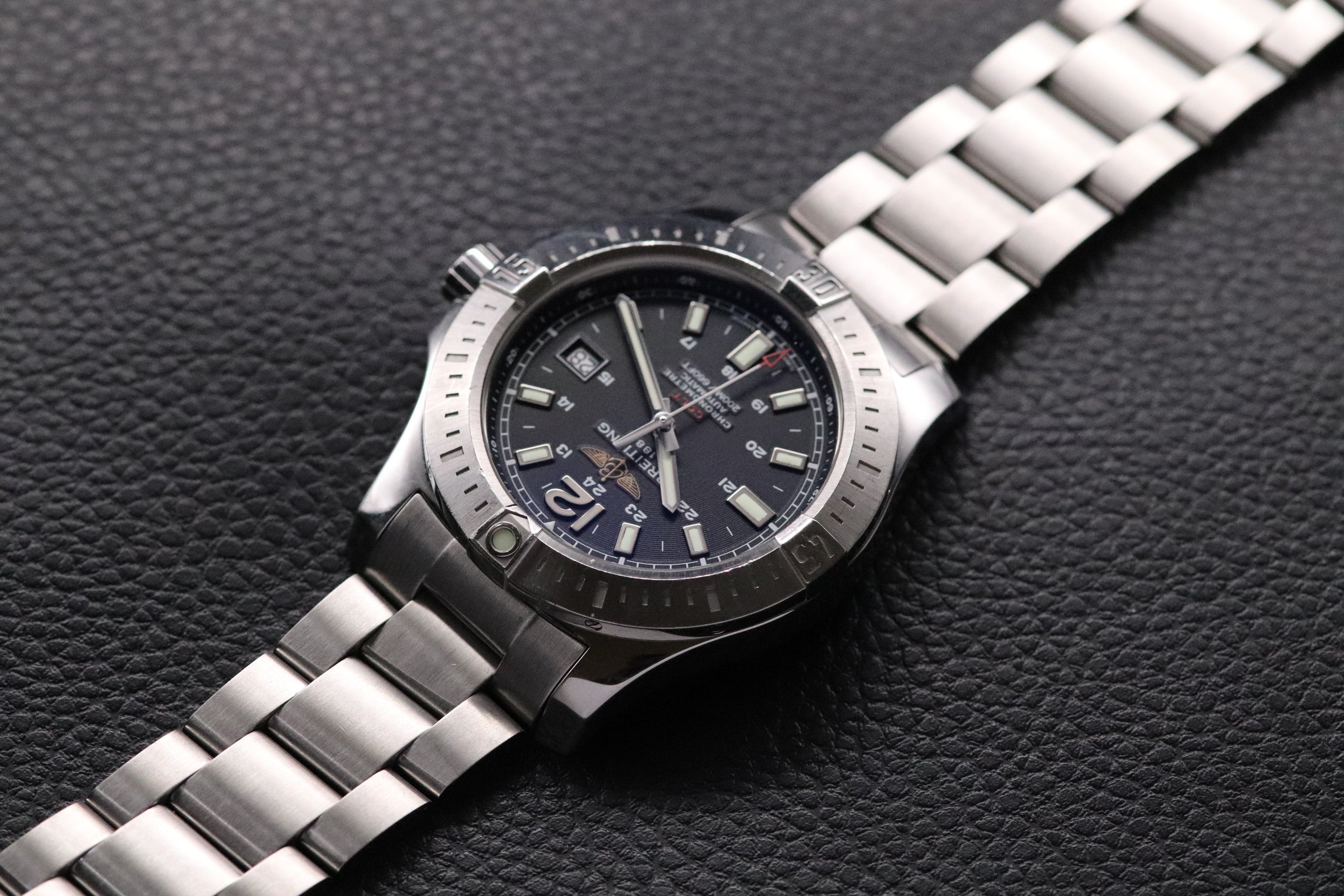 Breitling Colt A17388 Black Dial Fullset 2016 Box+Papers