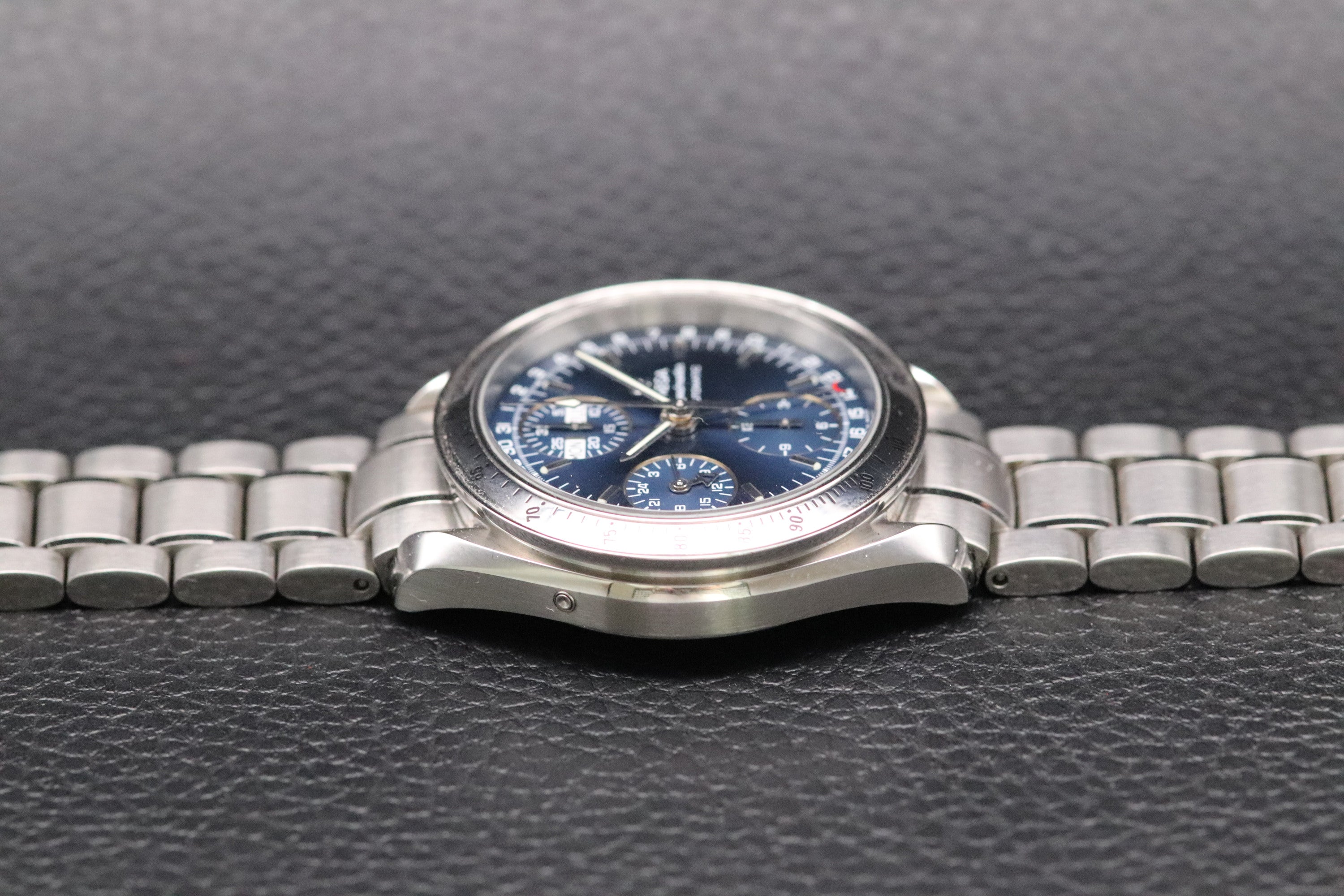 Omega Speedmaster Day Date 3523.80 Blue Dial 1998