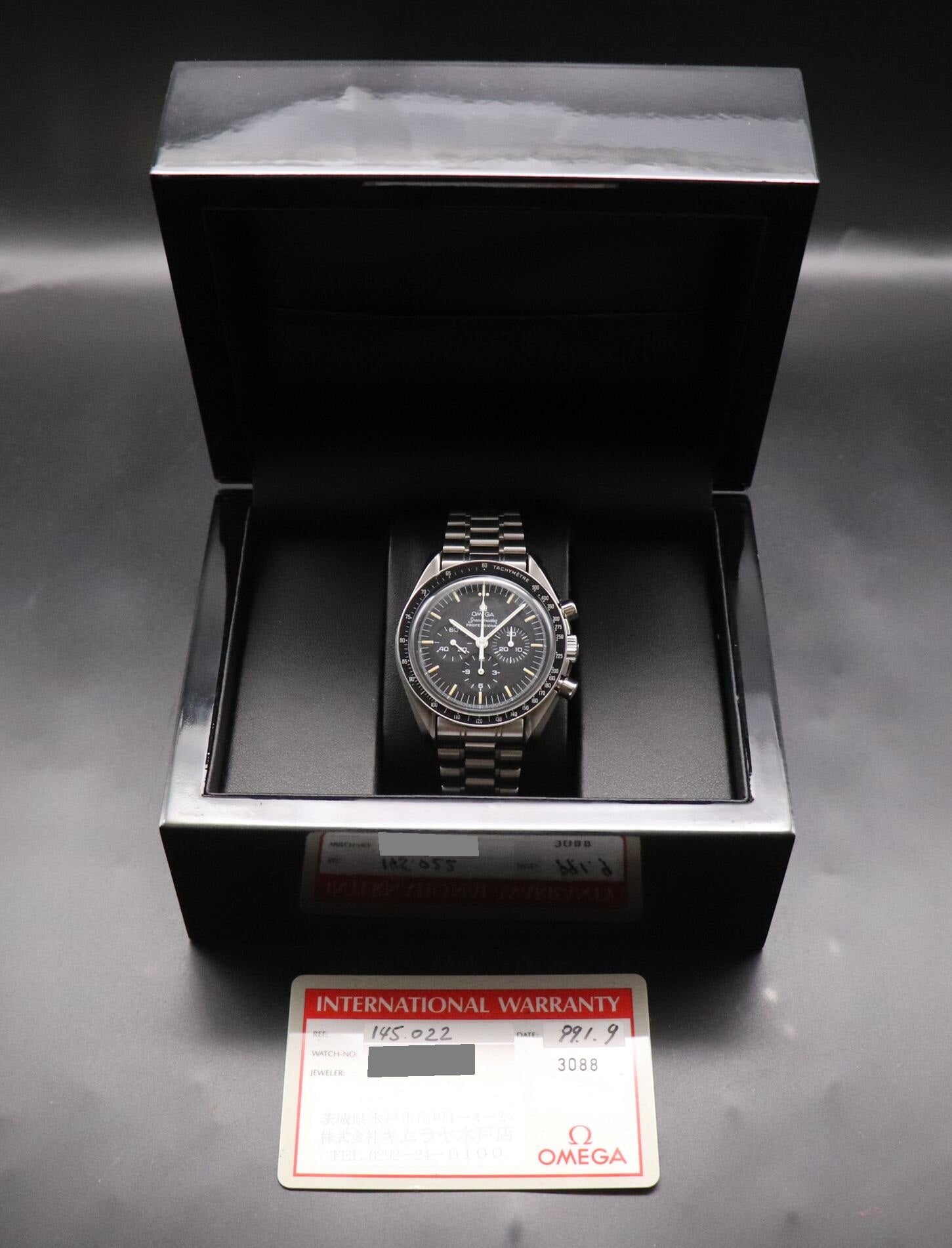 Omega Speedmaster Professional 145.022 Papers 1999