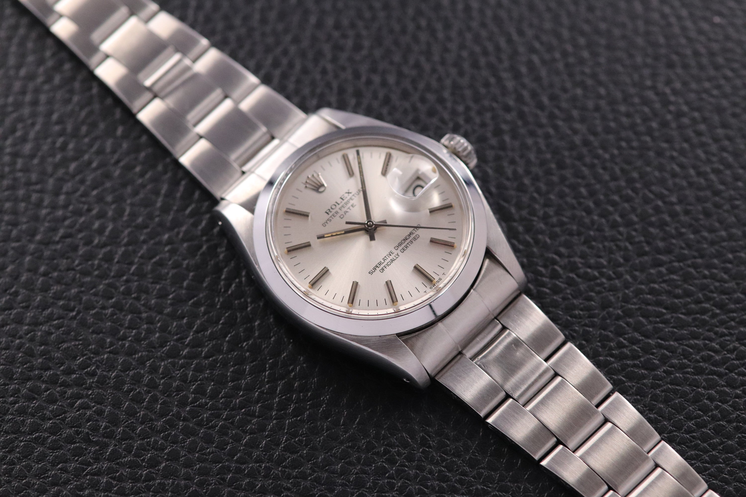 Rolex Date 1500 Silver Dial 1973