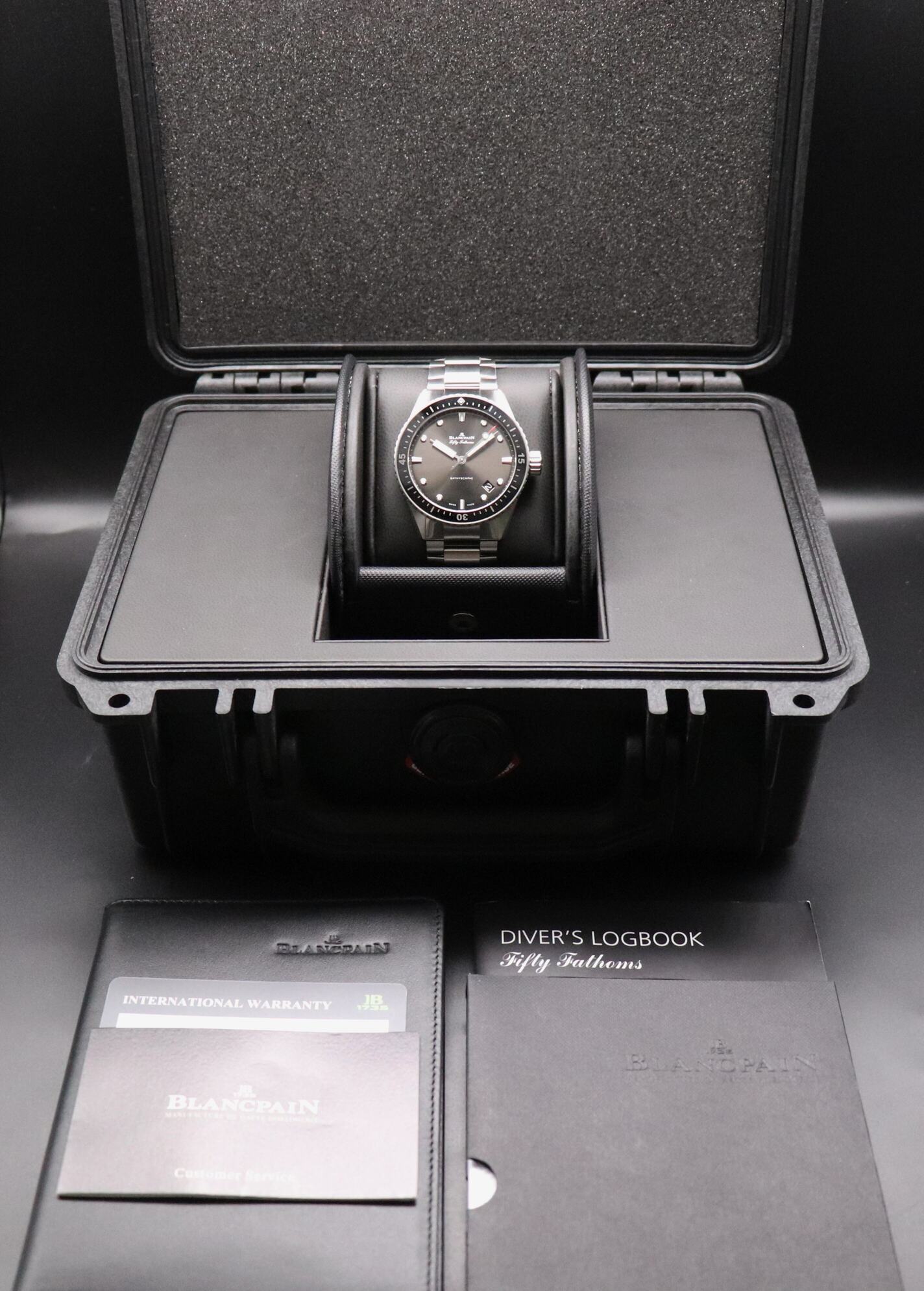 Blancpain Fifty Fathoms Bathyscape 5000-1110-71S Fullset 2023 Box+Papers