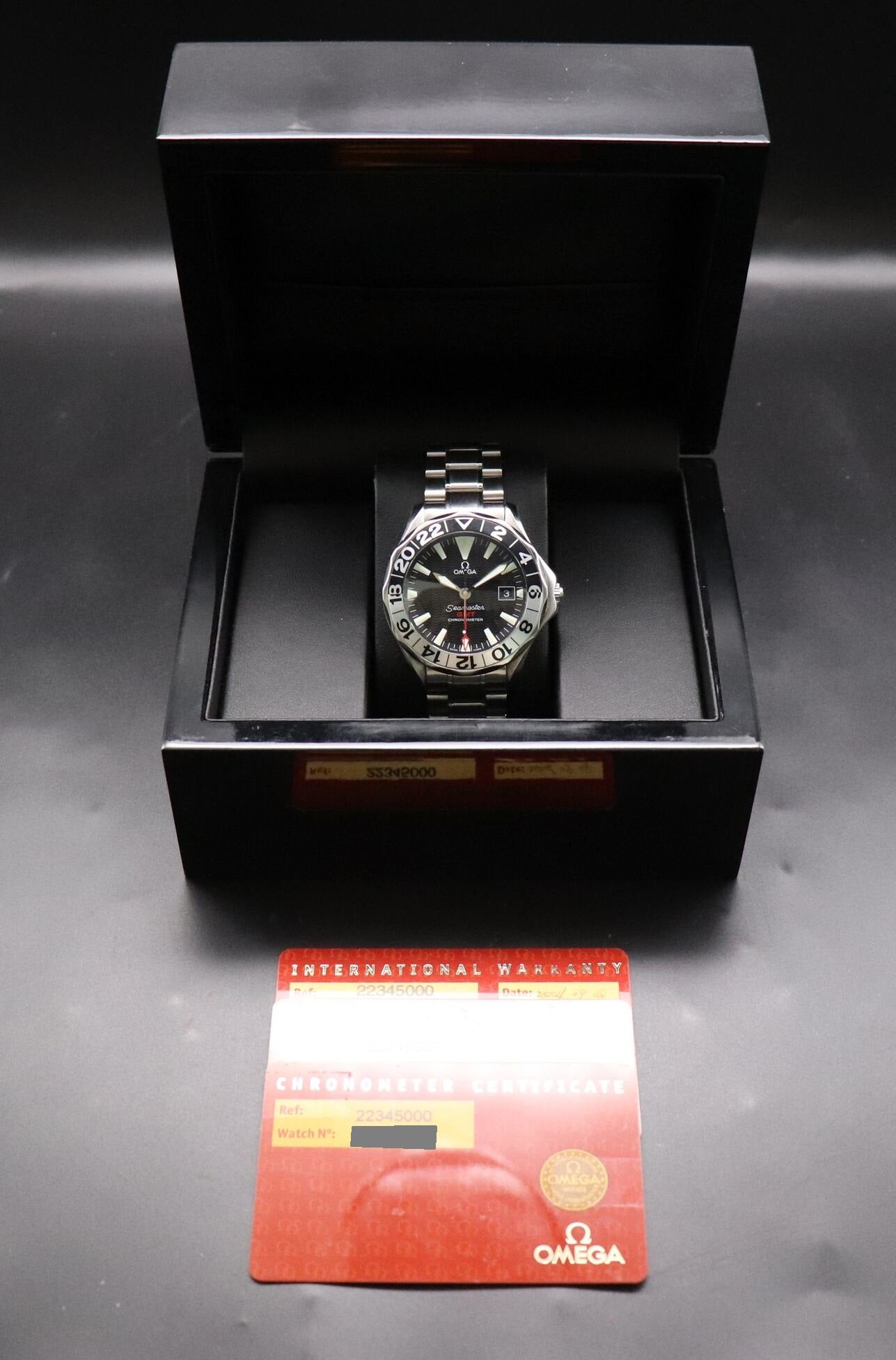 Omega Seamaster GMT 2234.50 Papers 2004