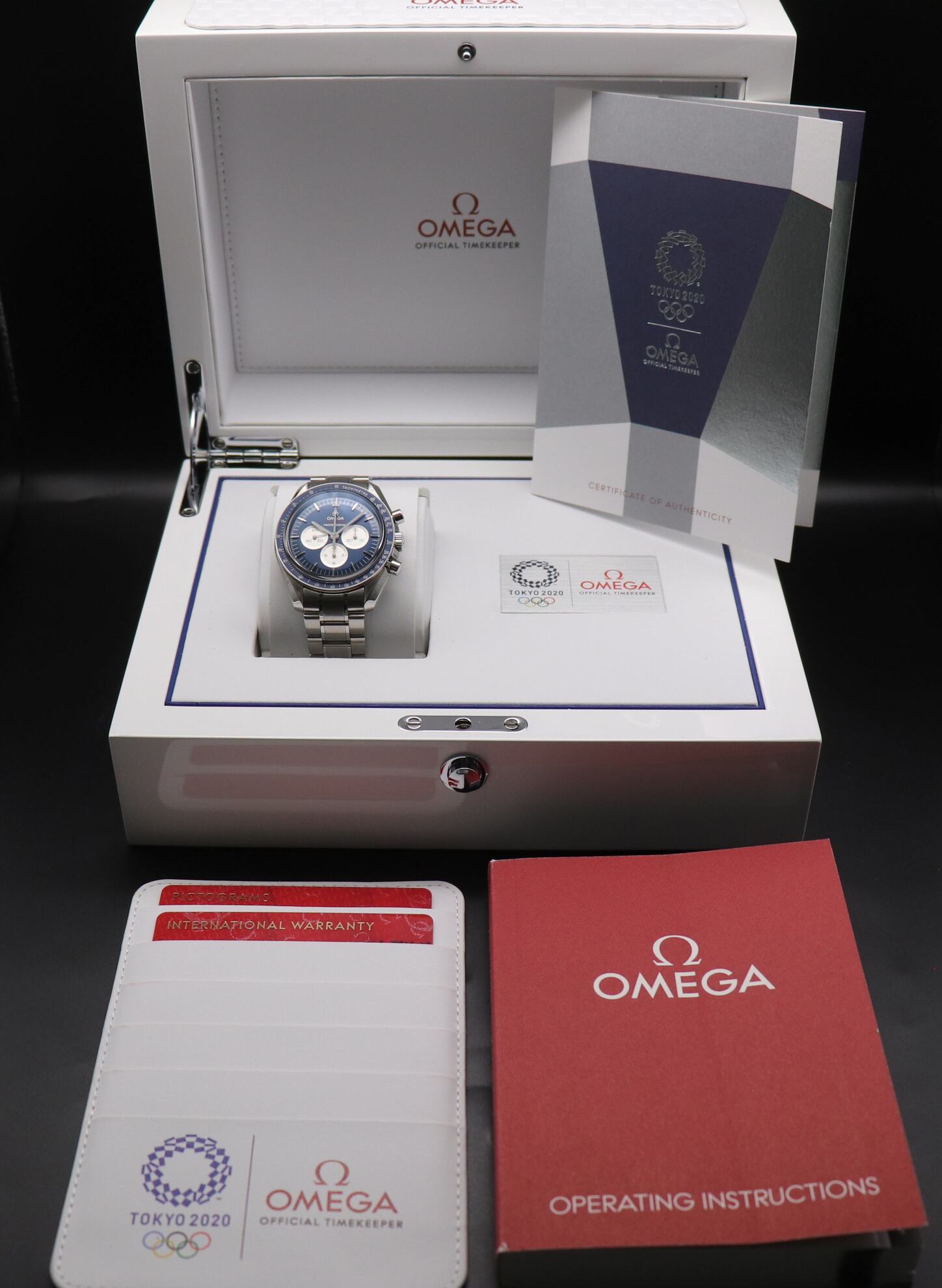 Omega Speedmaster Tokyo Olympics 522.30.42.30.03.001 Fullset 2021 Box+Paper