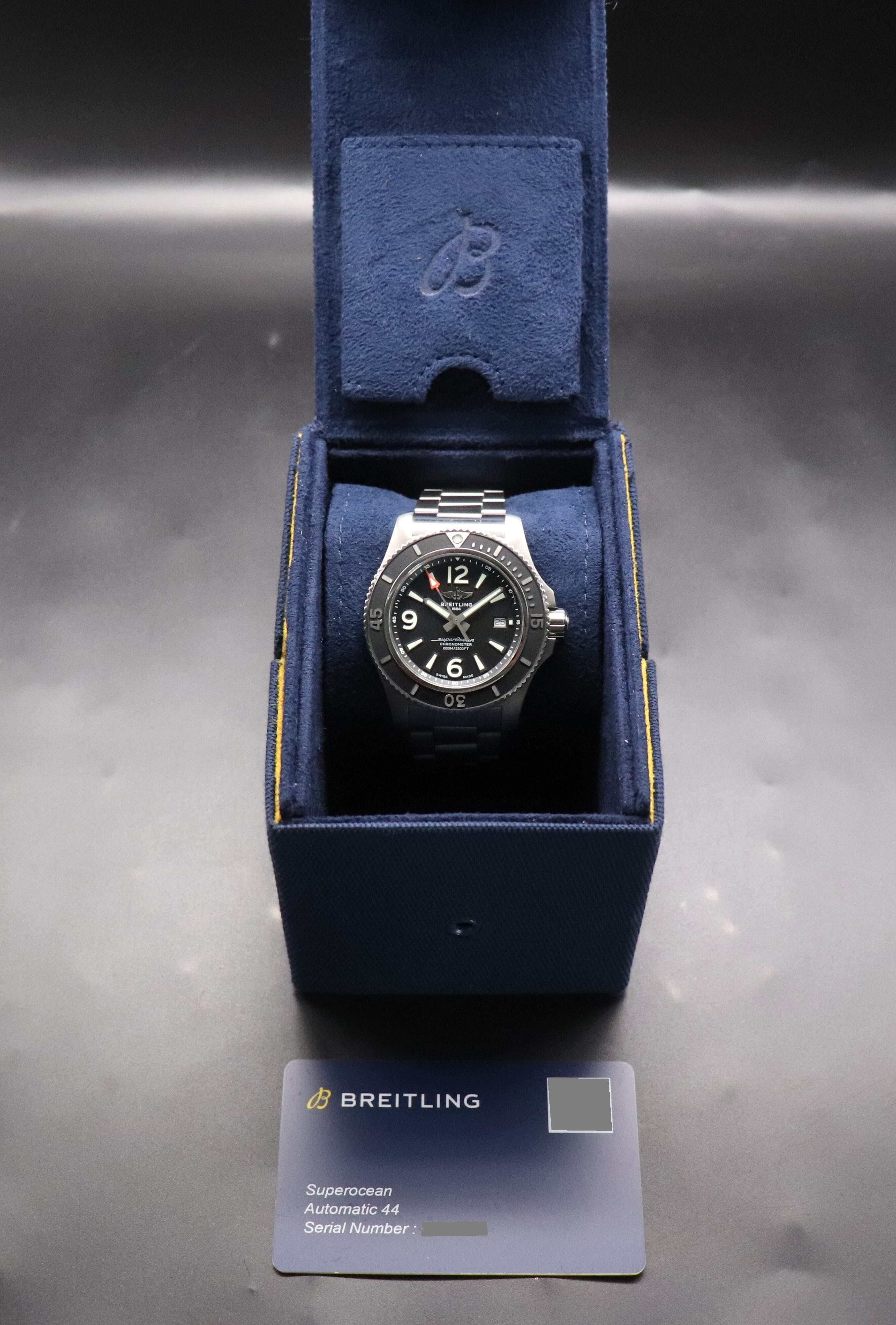 Breitling Superocean 44 Black A17367 Fullset 2022 Box+Papers