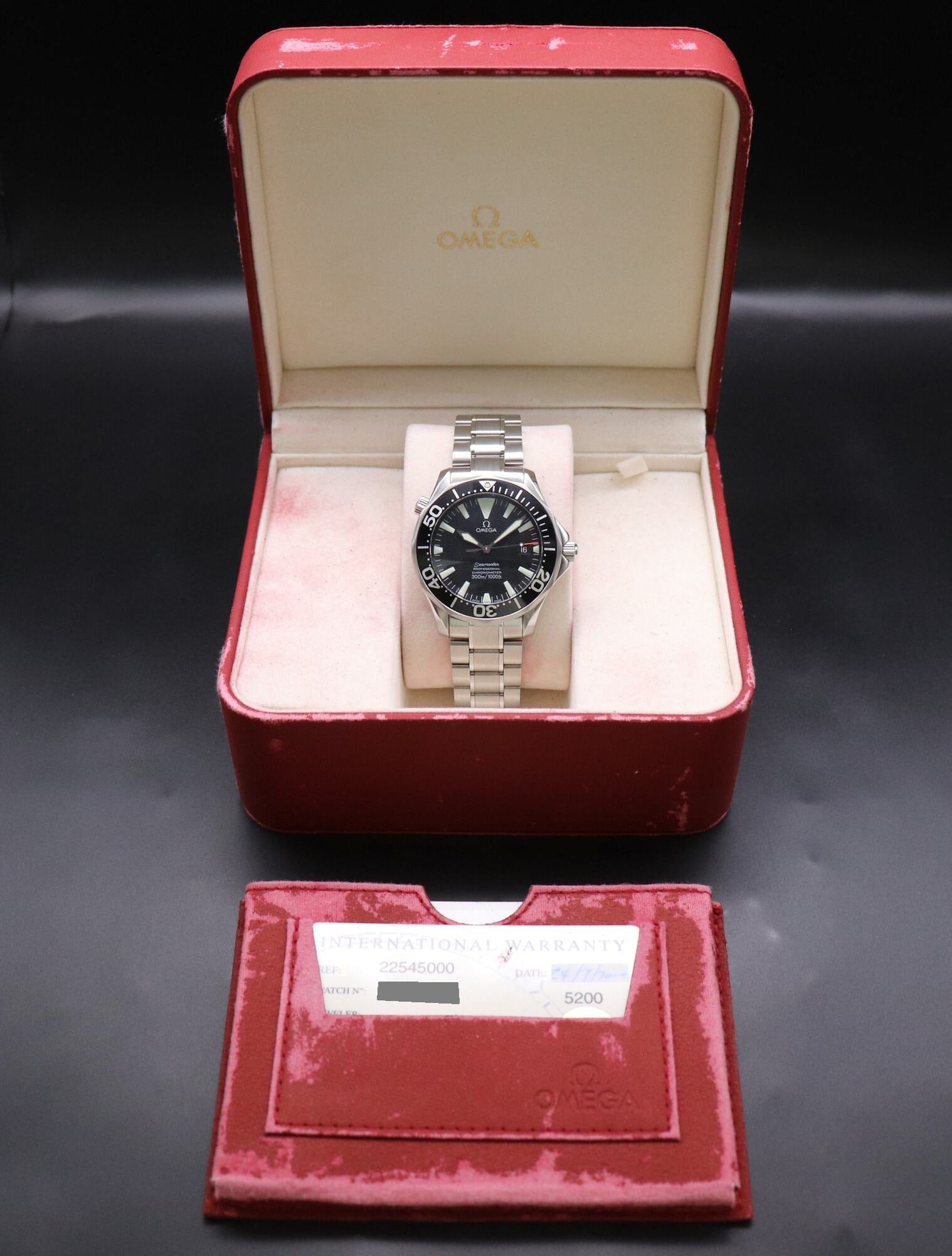 Omega Seamaster 300 2254.50 Fullset 2000 Box+Papers