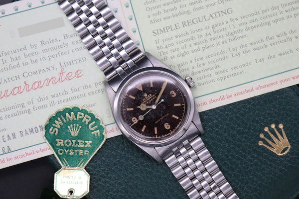 Rolex Explorer 5504 Tropical Chocolate Chapter Ring
