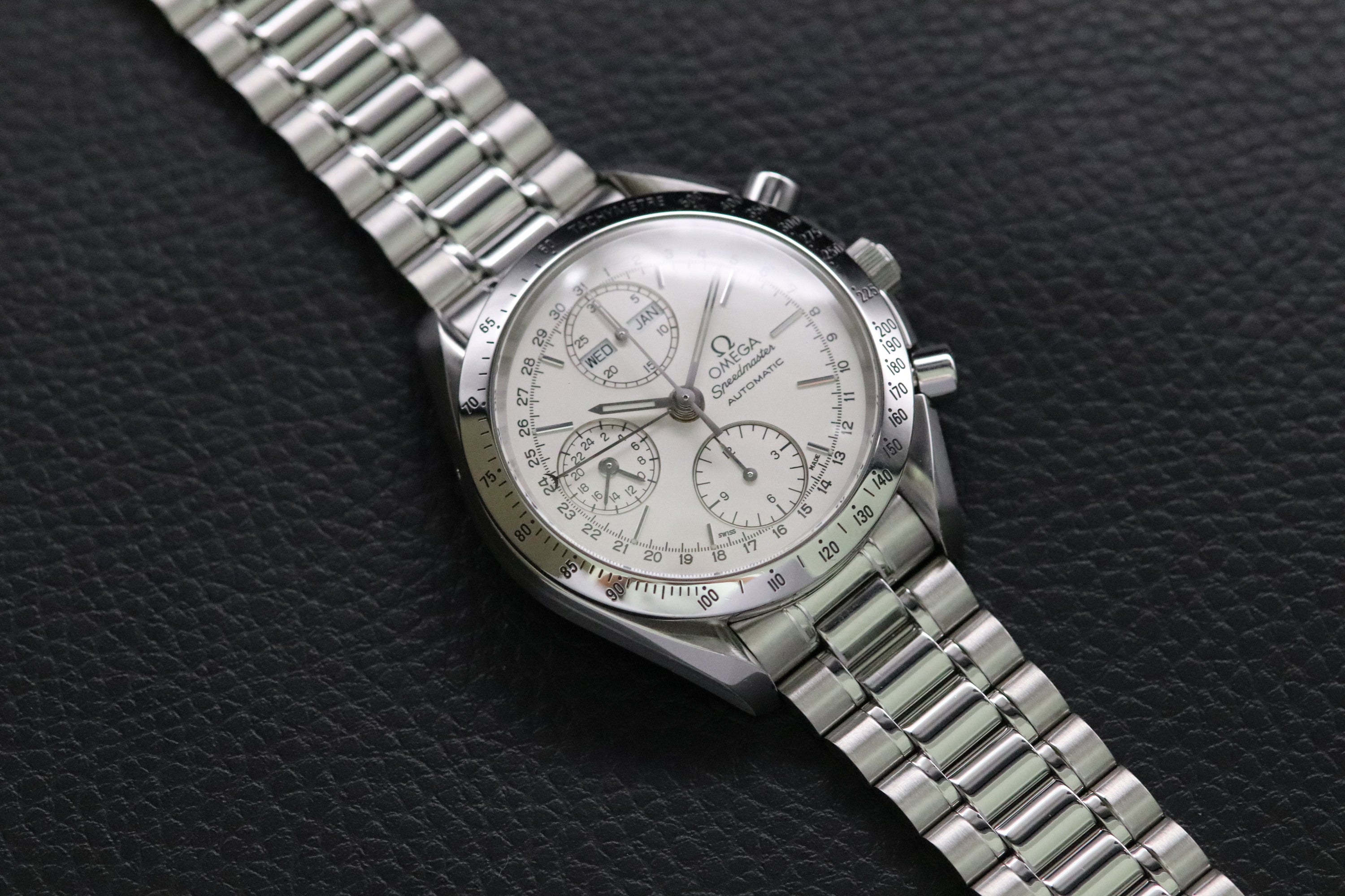 Omega Speedmaster Day Date 3521.30 Silver Dial 1998