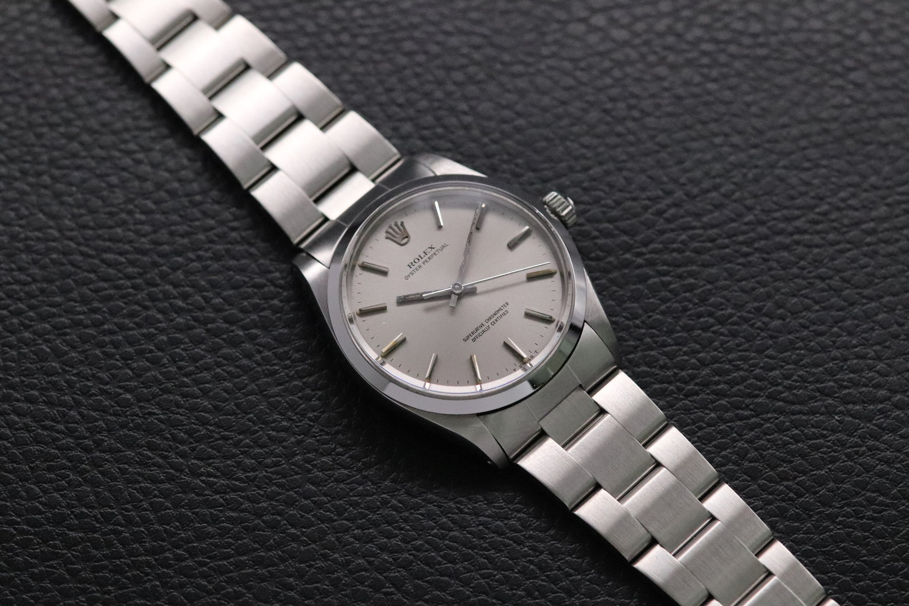 Rolex Oyster Perpetual 1002 Silver Dial 1967 Automatic