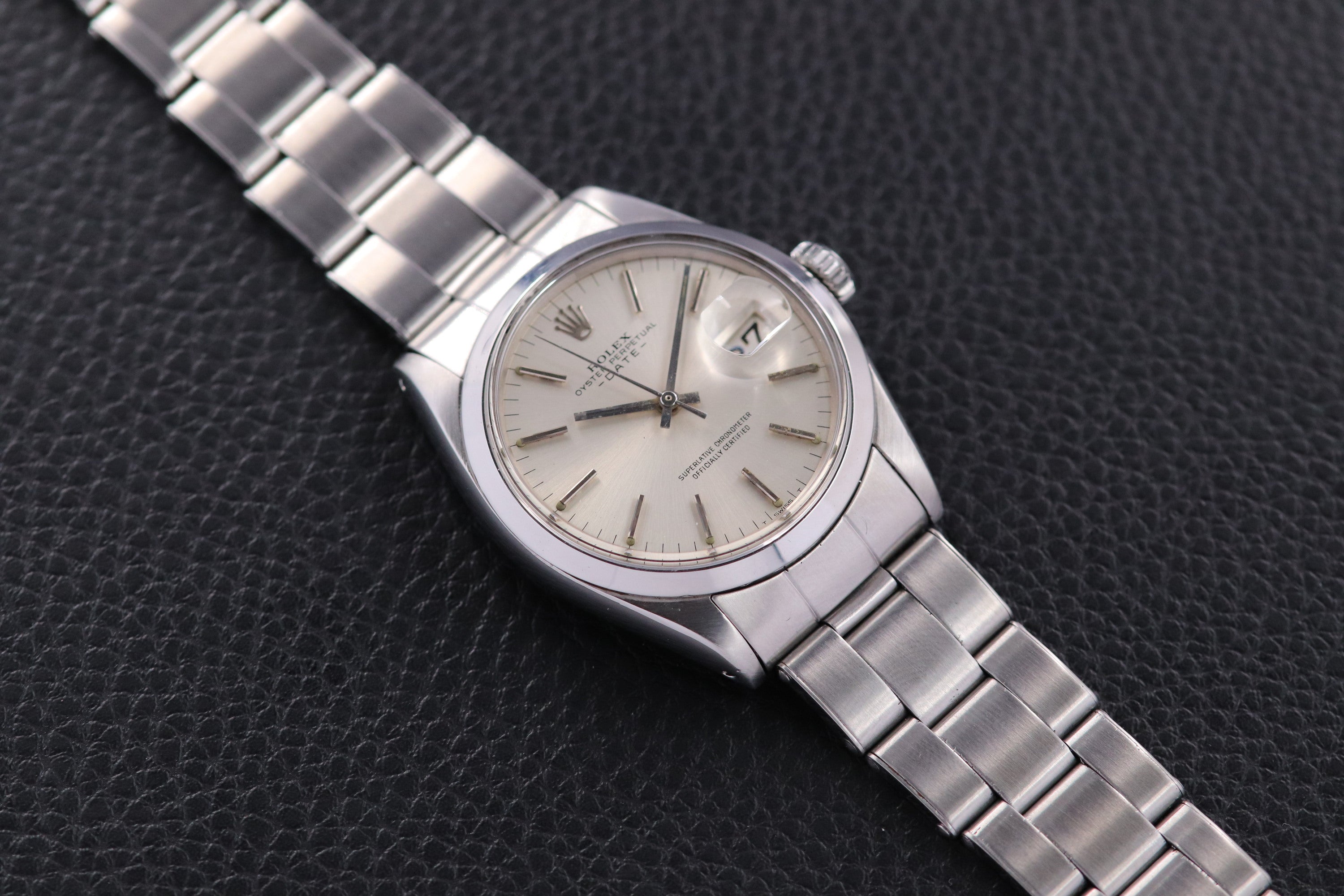 Rolex Date 1500 Silver Dial 1967