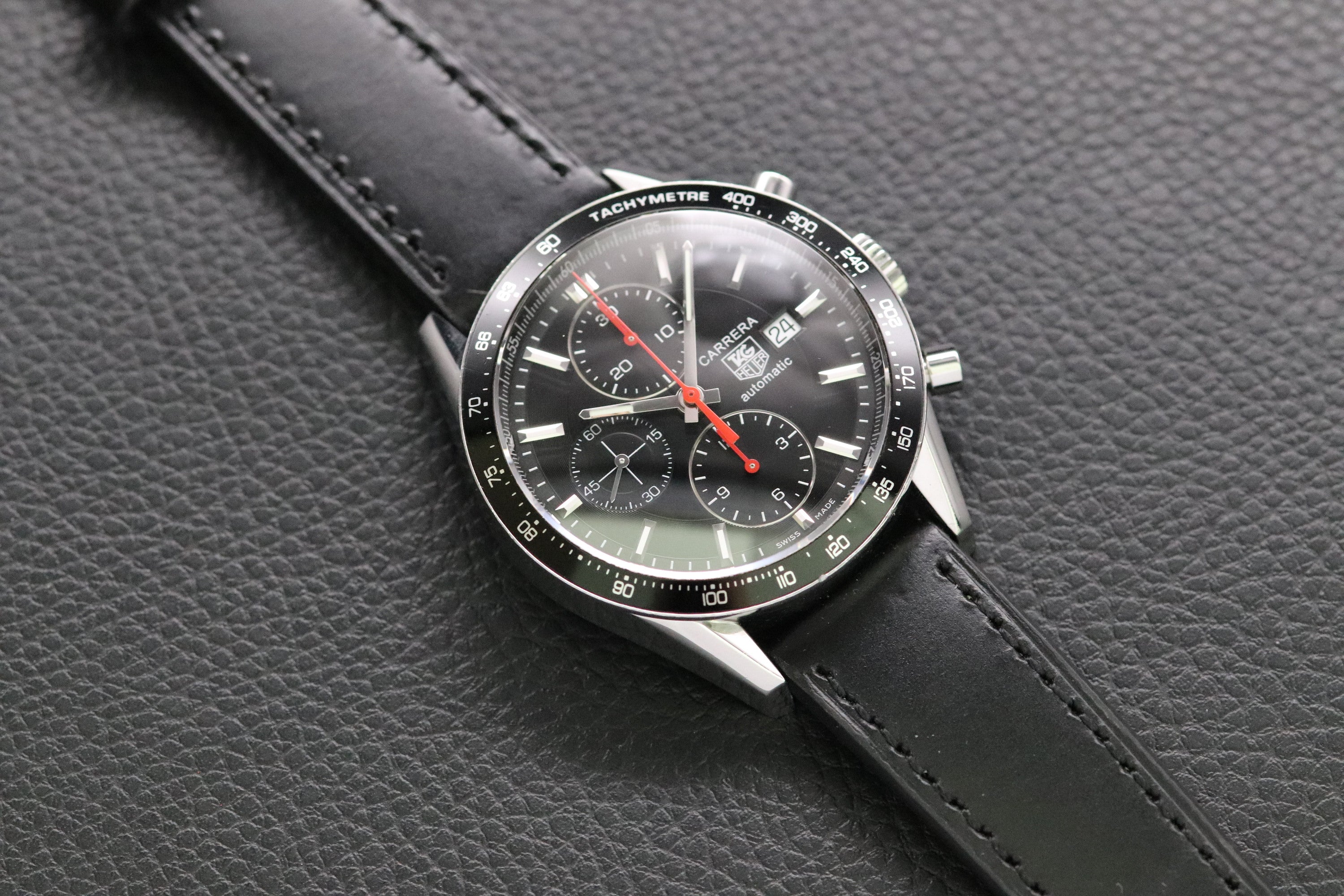 Tag Heuer Carrera Calibre 16 CV2014 Black Dial 2011