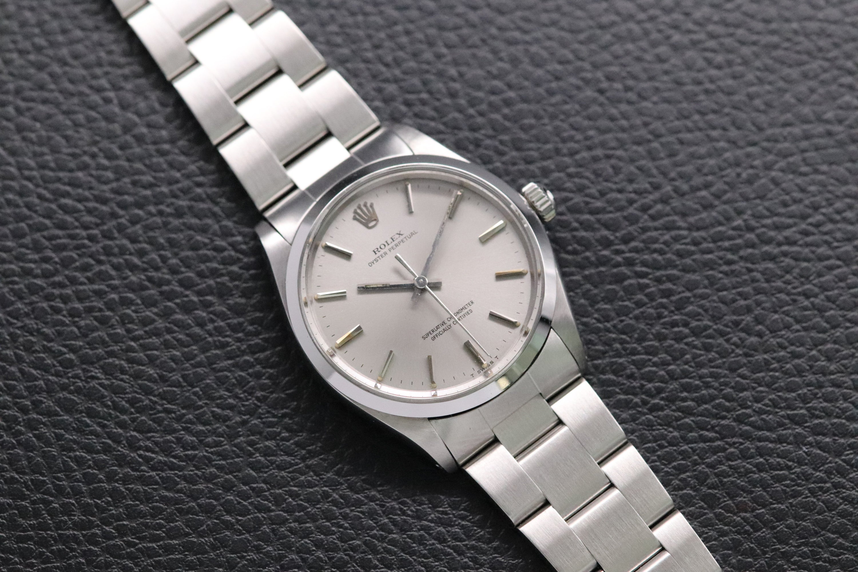 Rolex Oyster Perpetual 1002 Silver Dial 1967 Automatic
