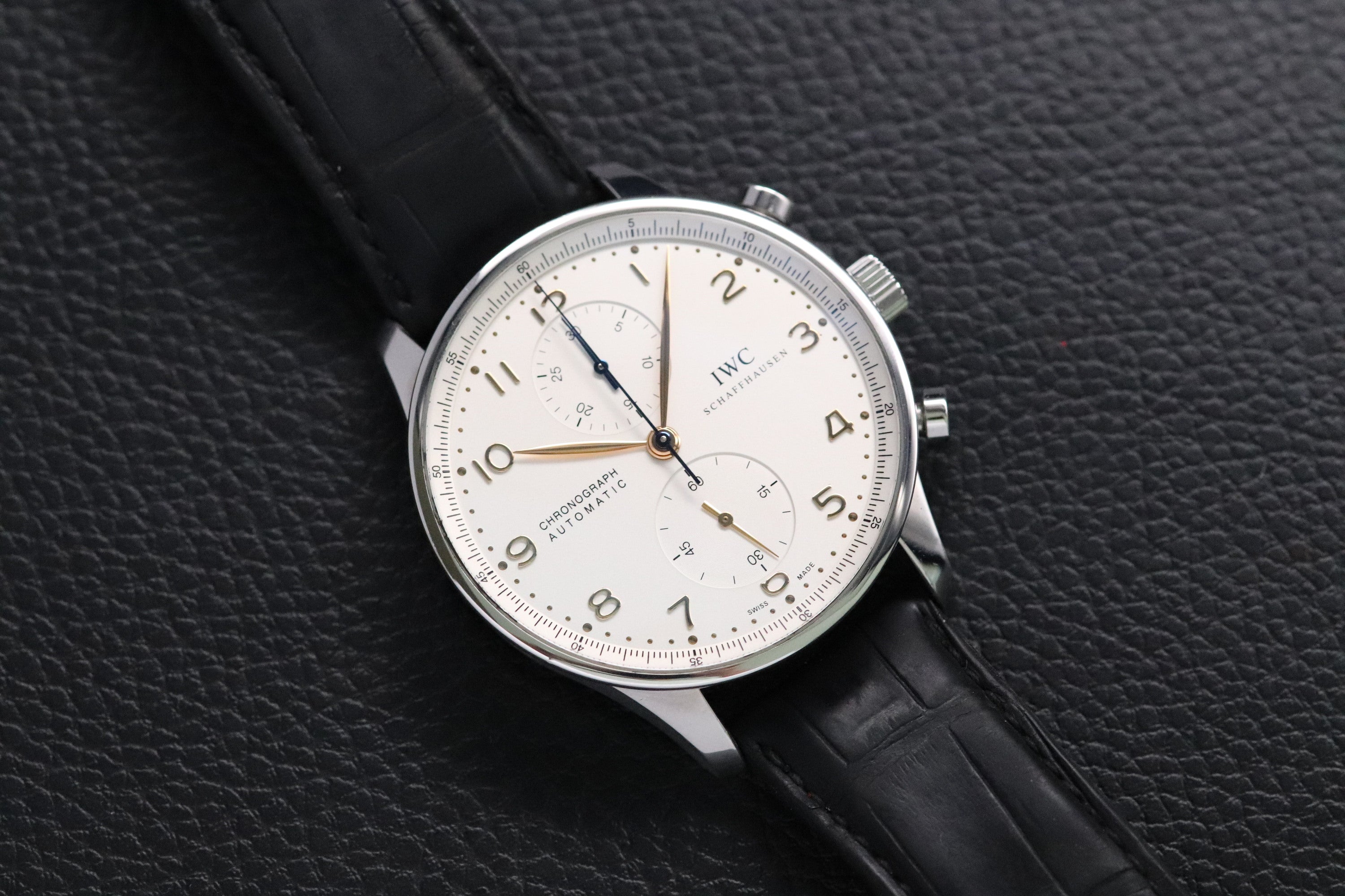 IWC Portugieser Chronograph IW371445 White Dial 2018