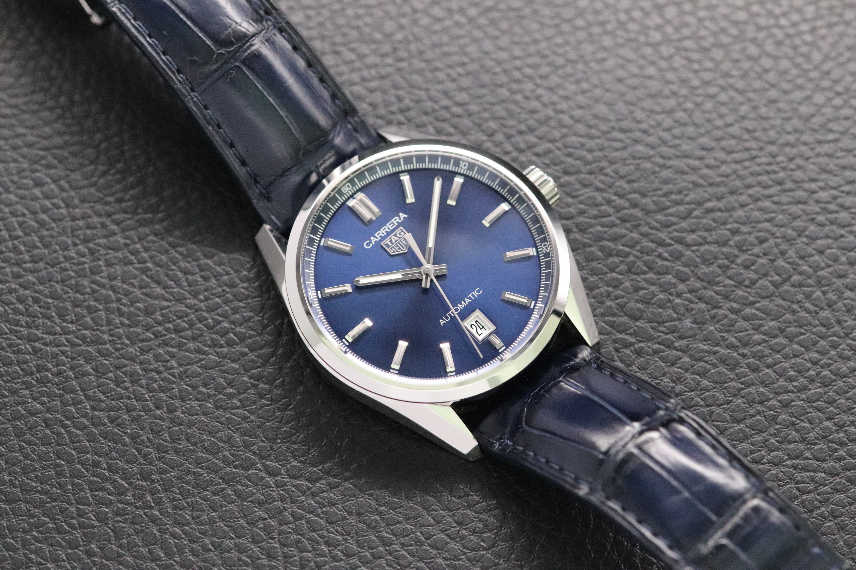 Tag Heuer Carrera Calibre 5 WBN2112-0 Blue Fullset 2022 Box+Papers