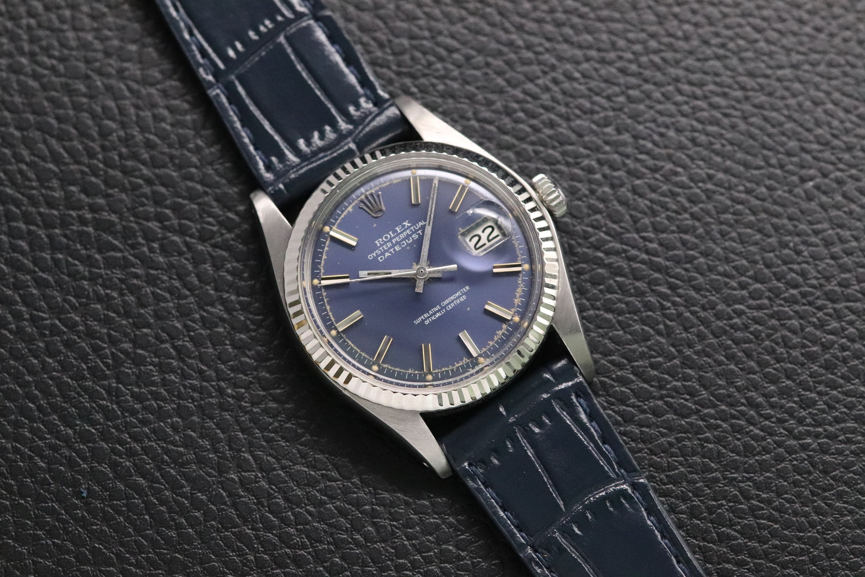 Rolex Datejust 1601 Blue Dial 1972