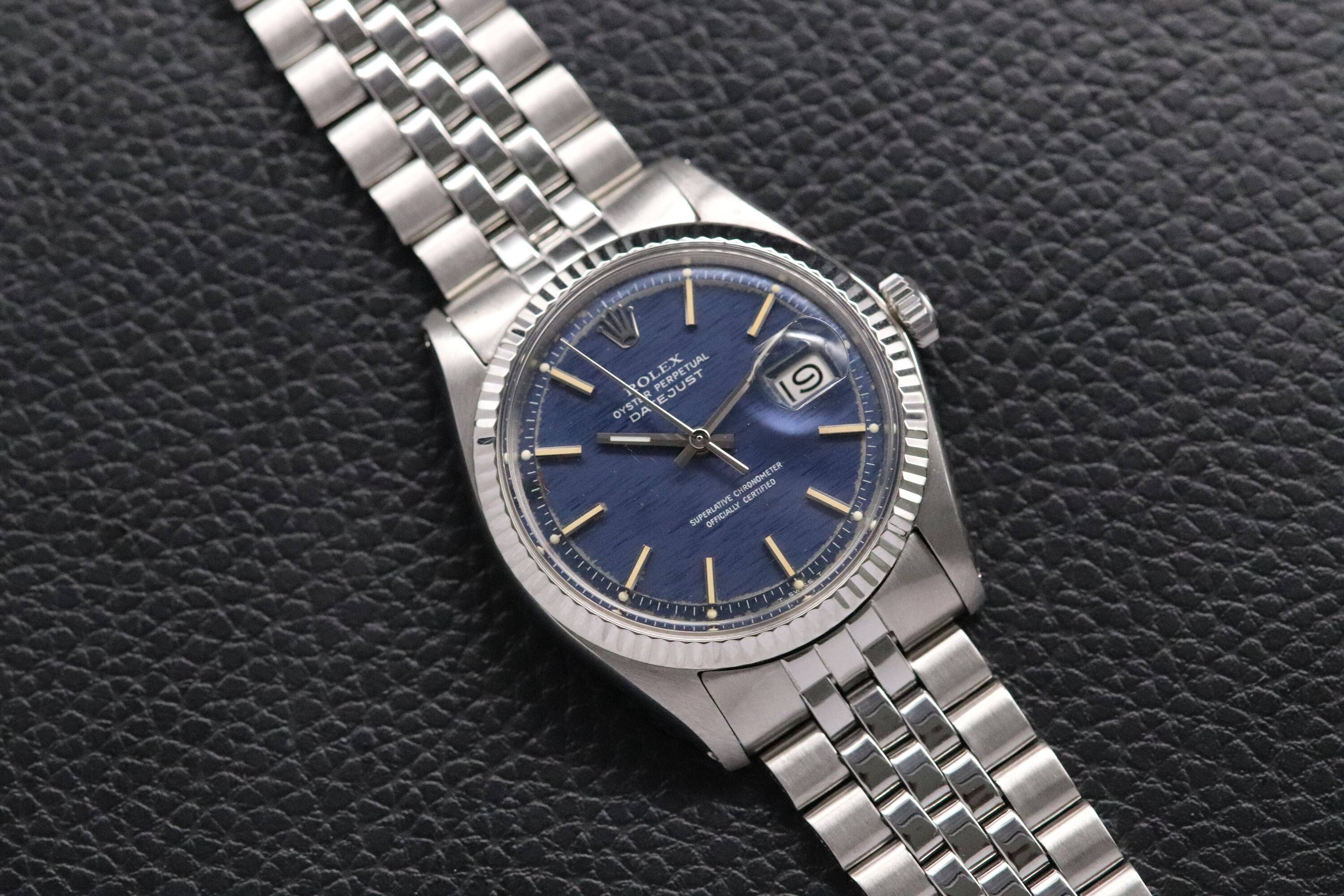 Rolex Datejust 1601 Blue Dial 1970