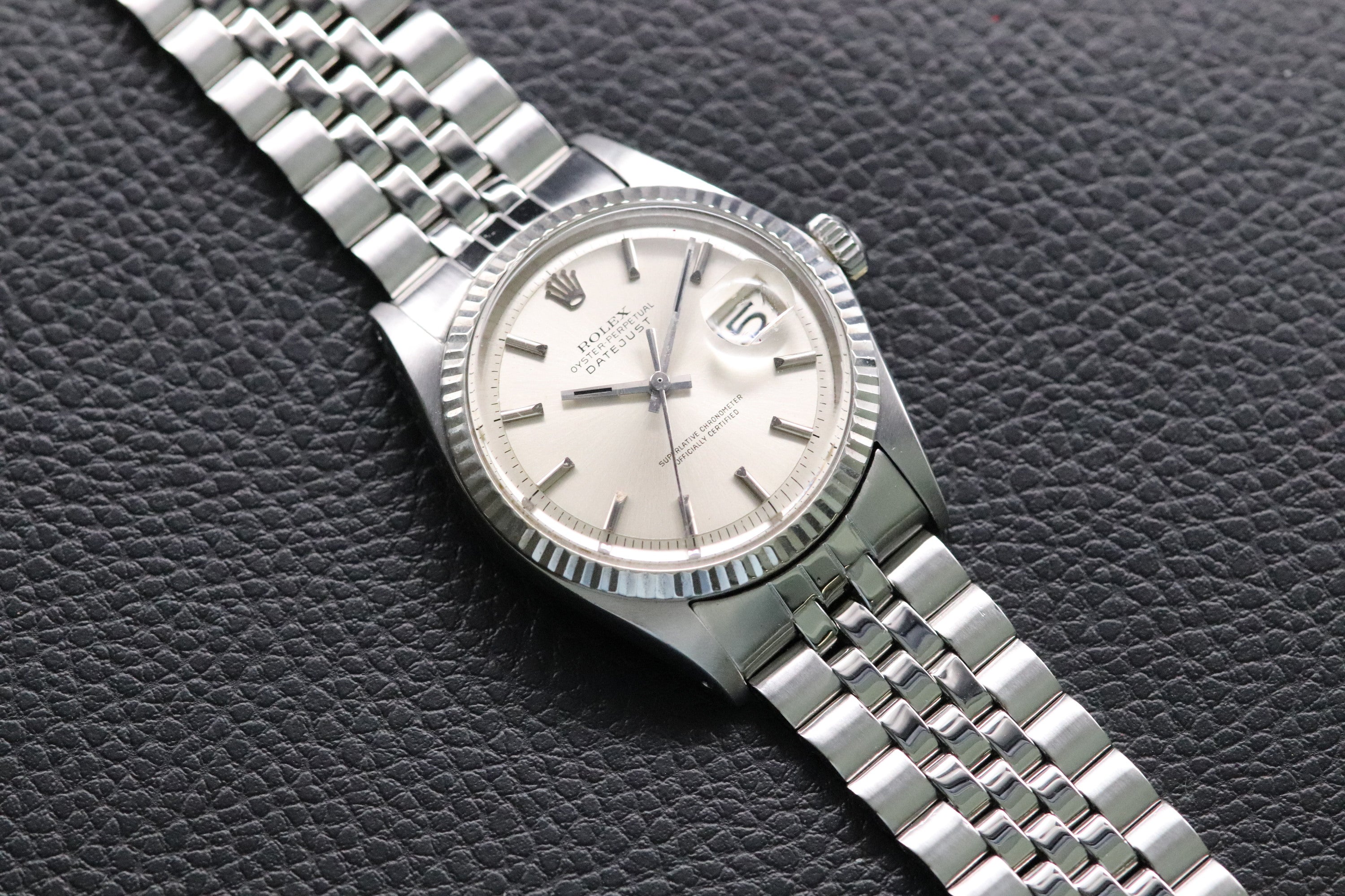 Rolex Datejust 1601 Silver Dial Papers 1970