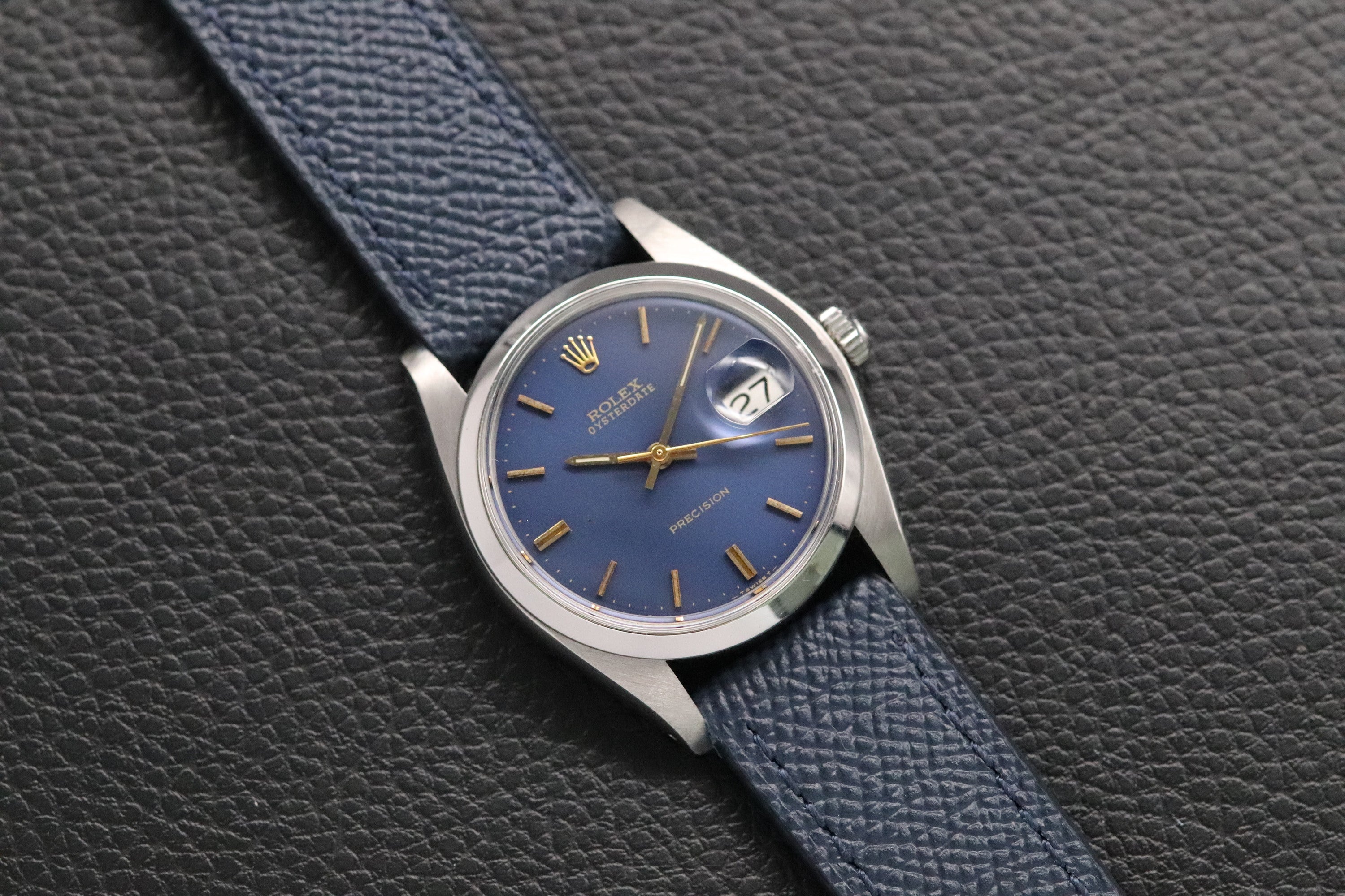 Rolex Oysterdate Precision 6694 Blue Dial 1981