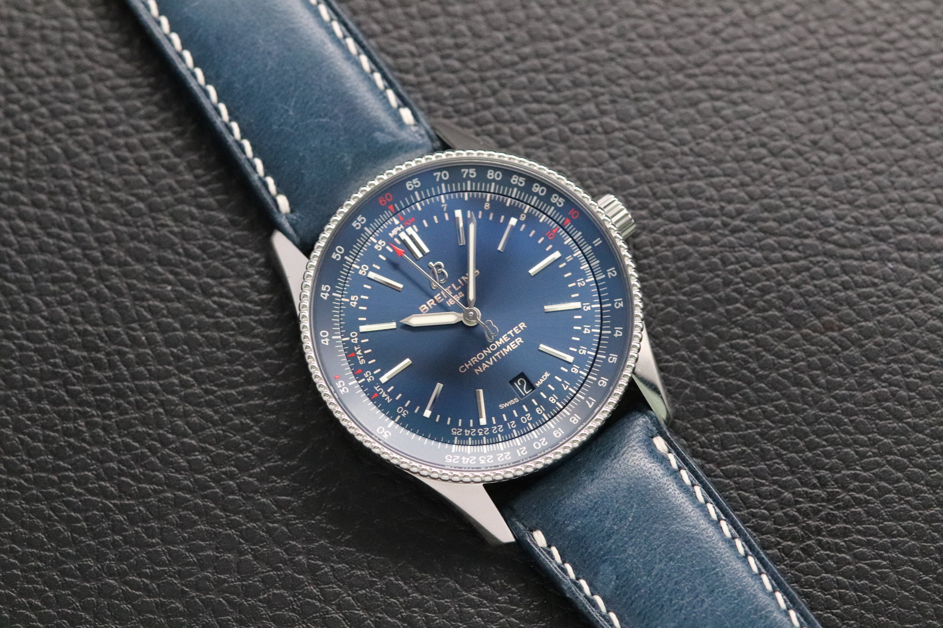 Breitling Navitimer 41 Blue A17326 Papers 2021