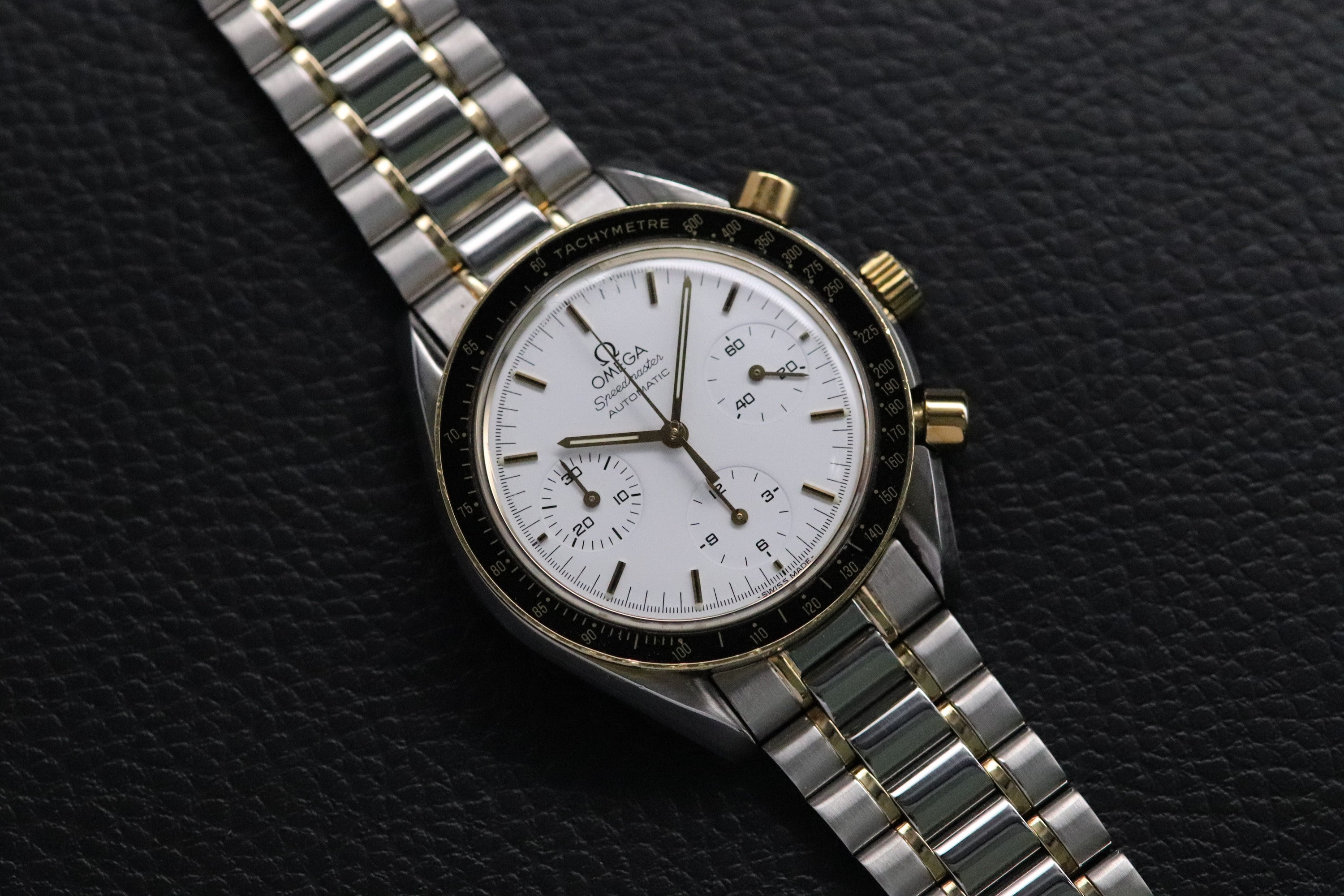 Omega Speedmaster Reduced 3310.20 Albino Gold 1994 Papers