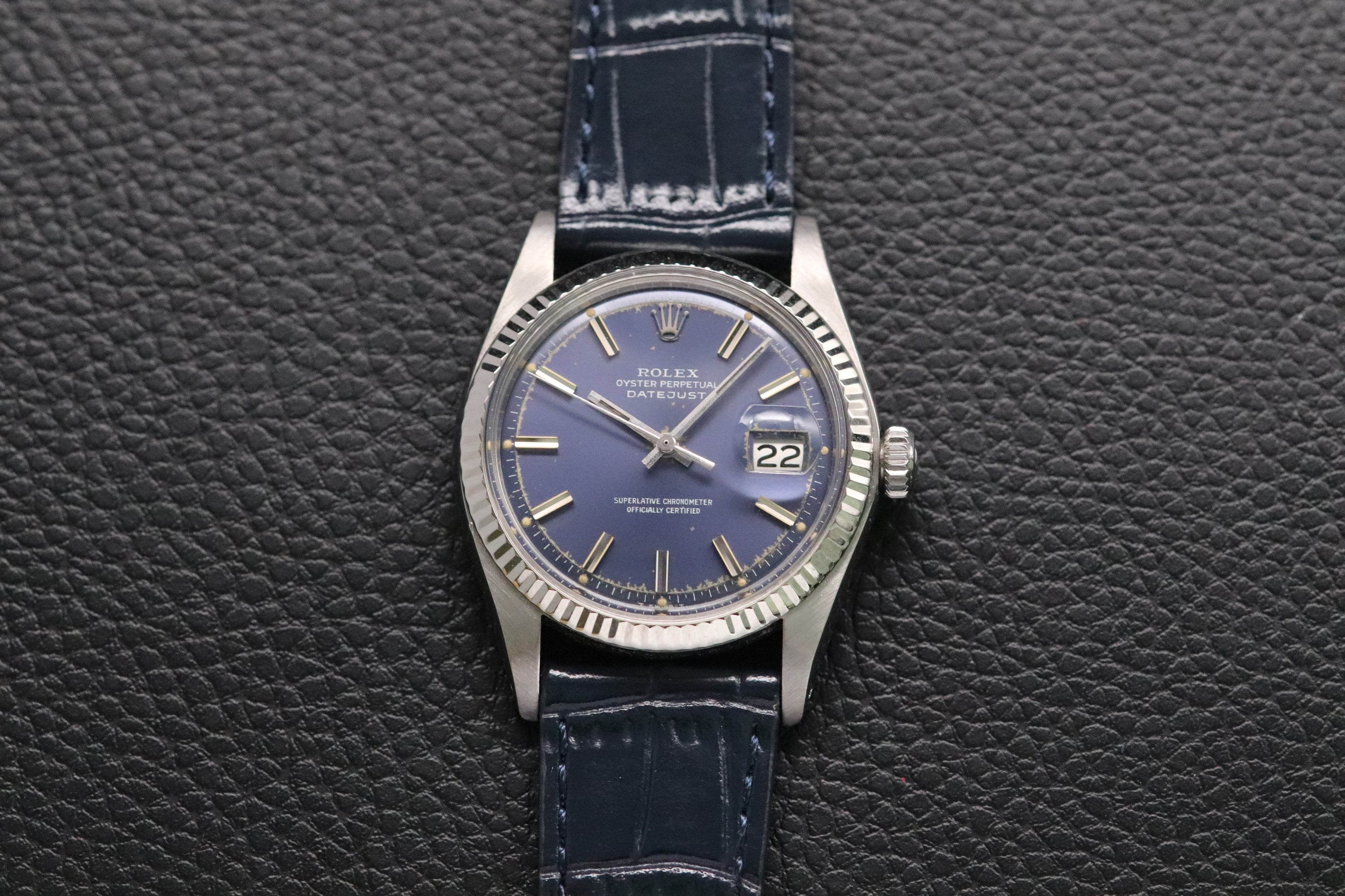 Rolex Datejust 1601 Blue Dial 1972