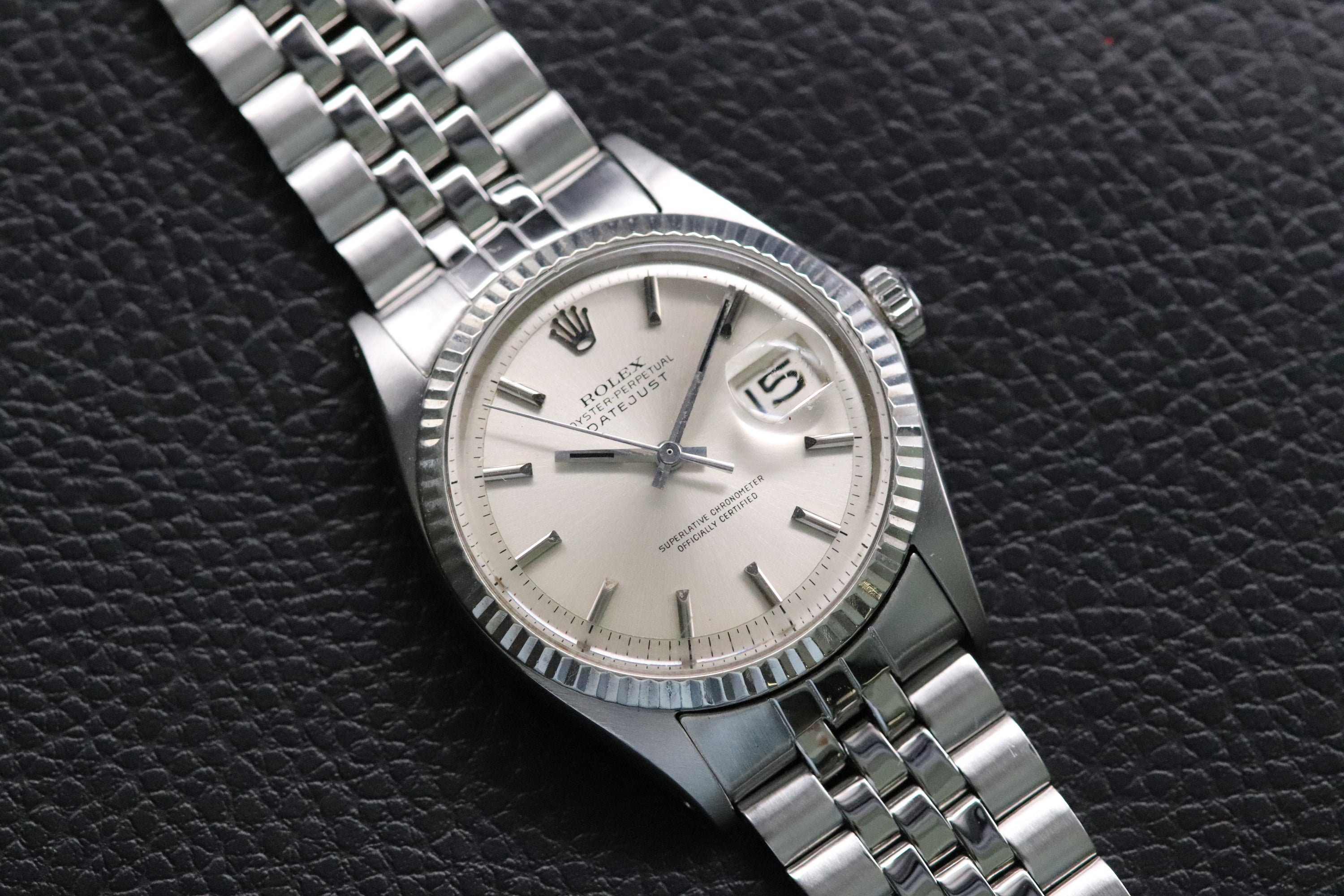 Rolex Datejust 1601 Silver Dial Papers 1970