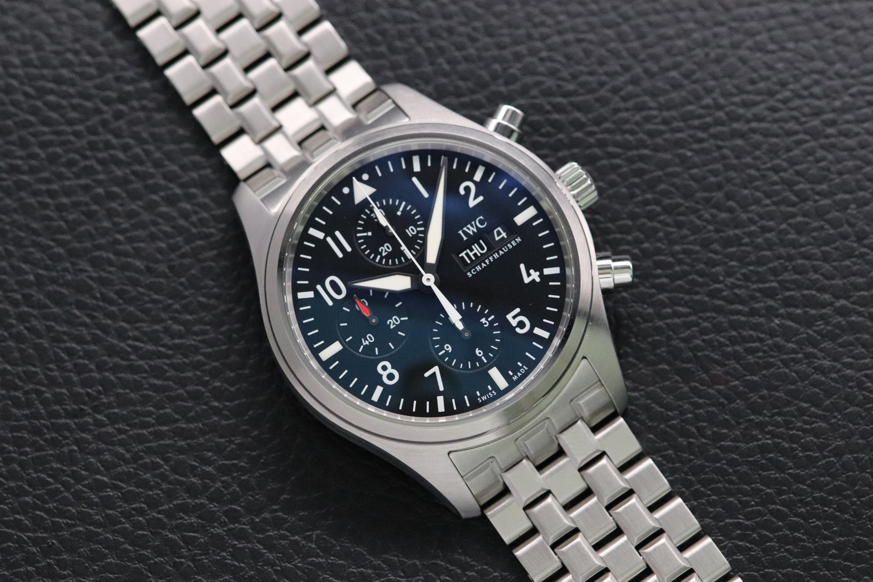 IWC Fliegeruhr Chronograph IW371704 Black Dial 2009