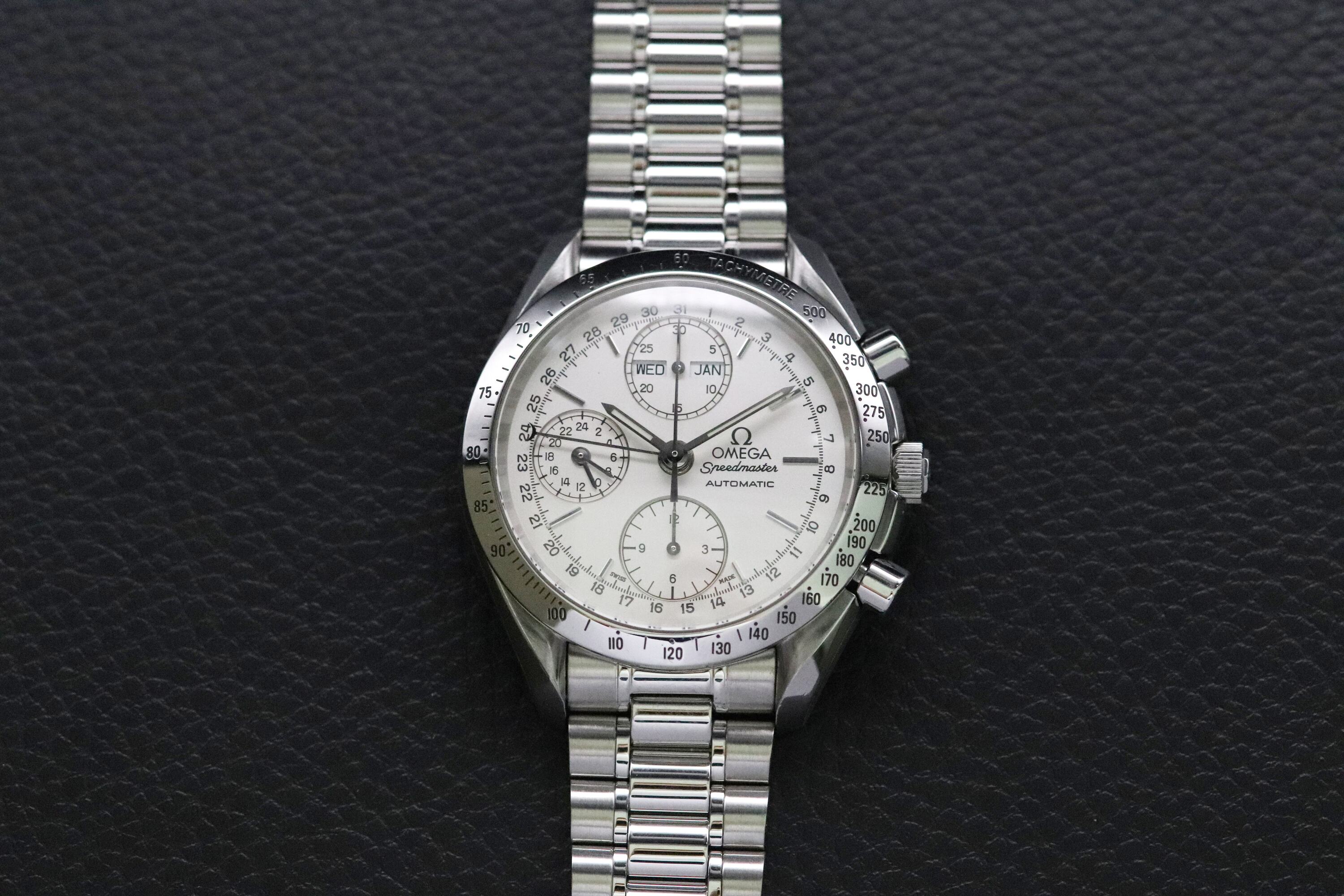 Omega Speedmaster Day Date 3521.30 Silver Dial 1998