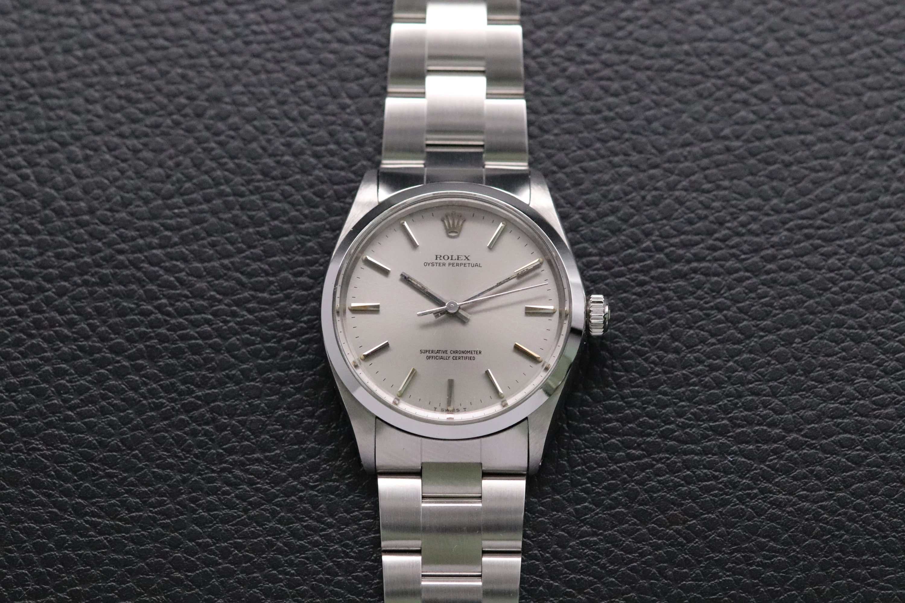 Rolex Oyster Perpetual 1002 Silver Dial 1967 Automatic