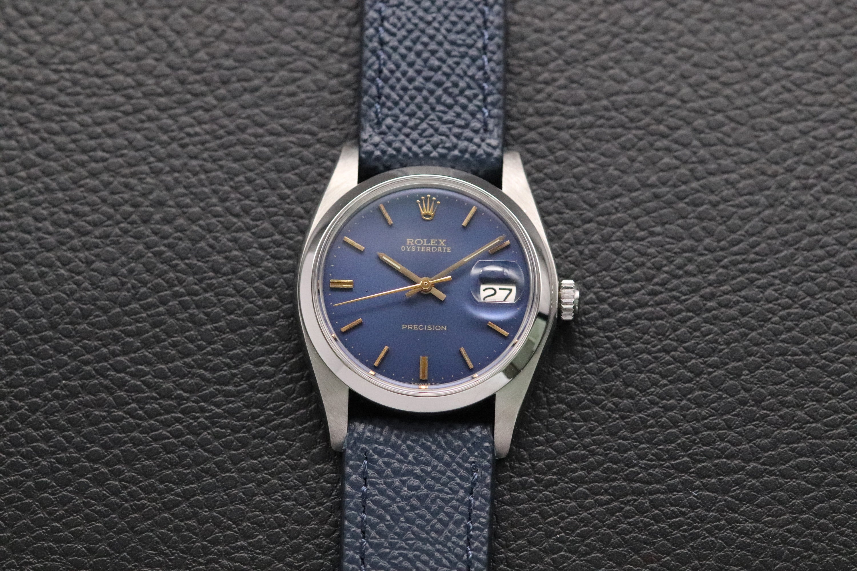 Rolex Oysterdate Precision 6694 Blue Dial 1981