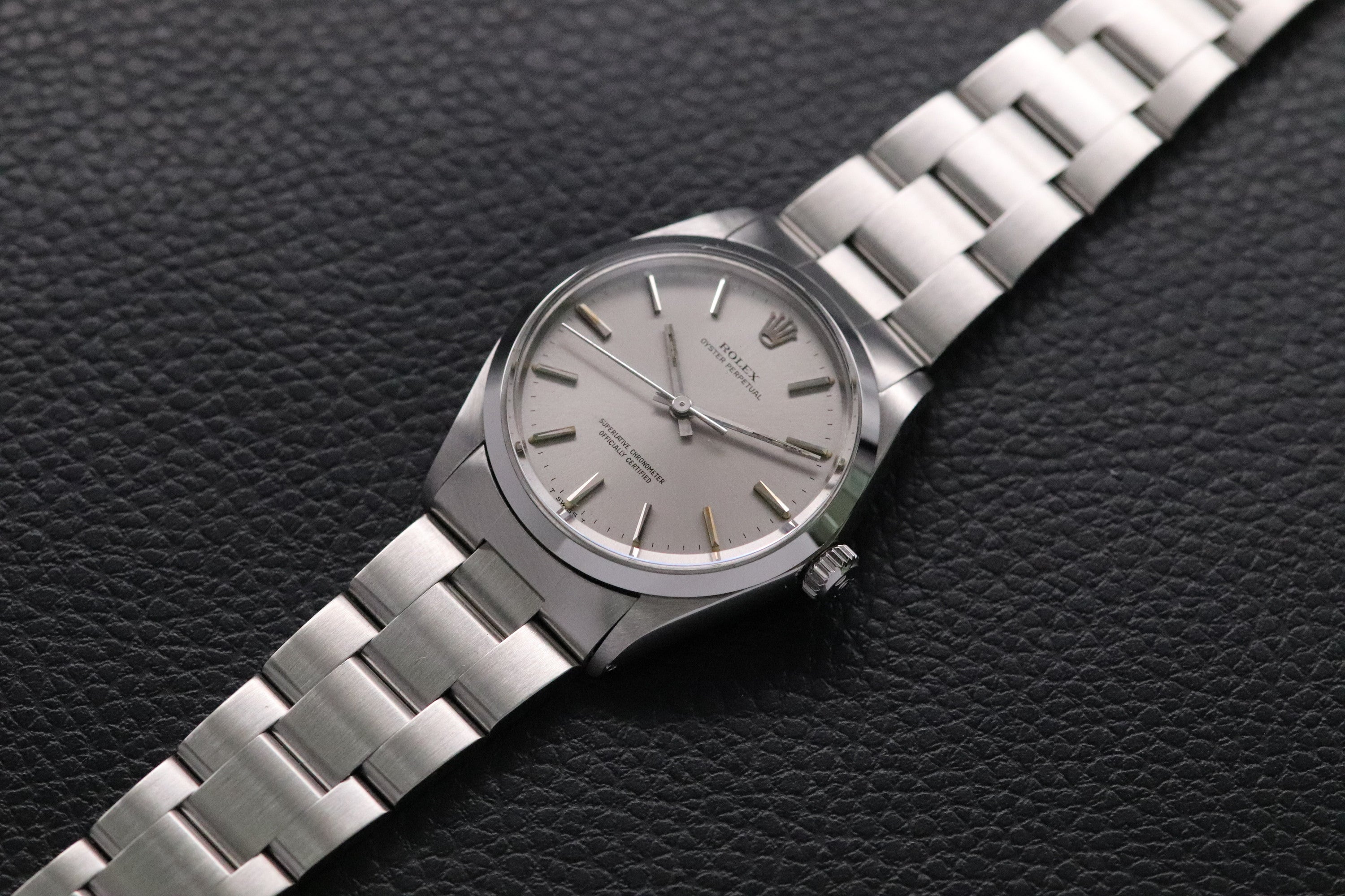 Rolex Oyster Perpetual 1002 Silver Dial 1967 Automatic