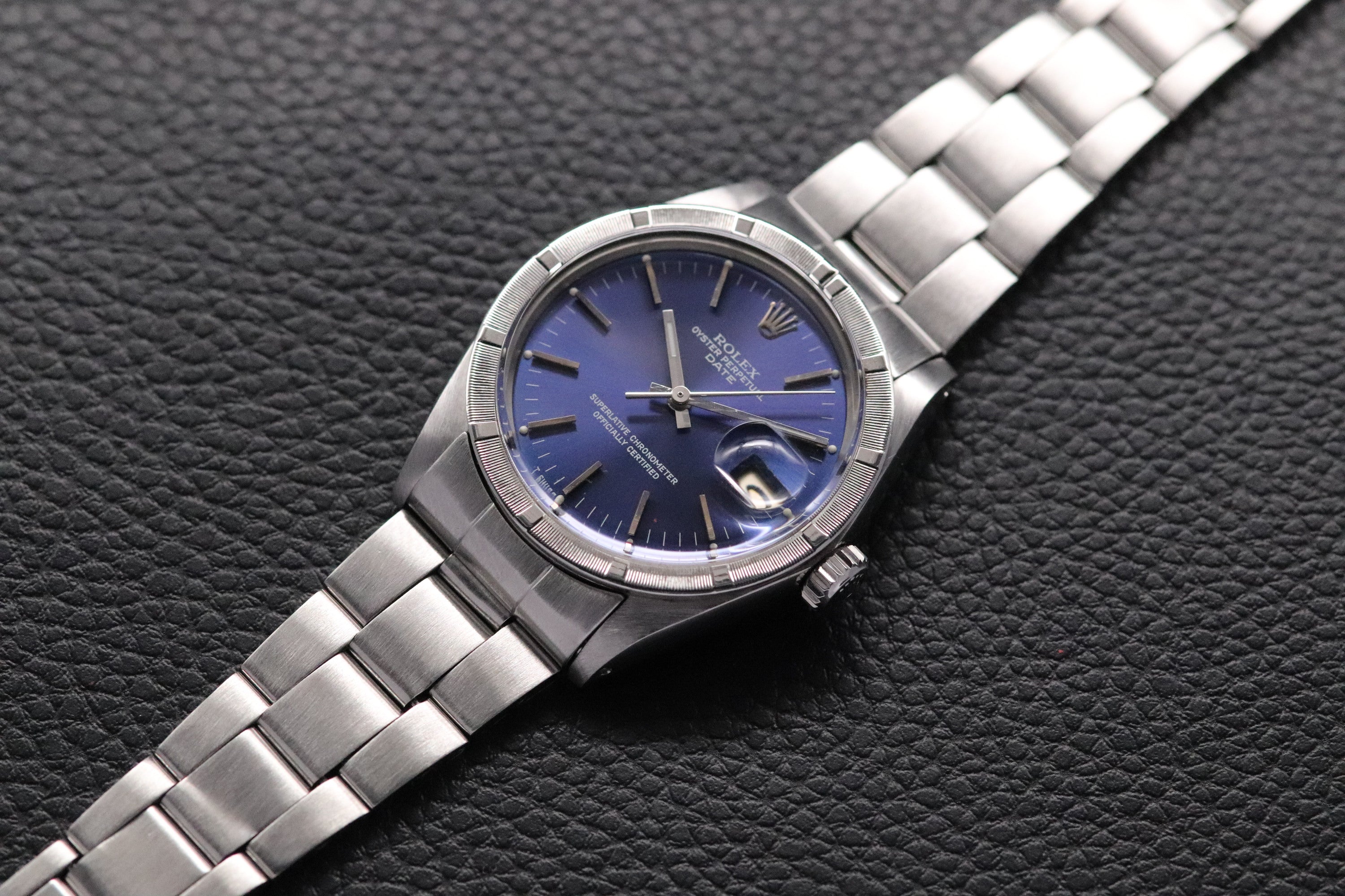 Rolex Date 1501 Blue Dial 1963