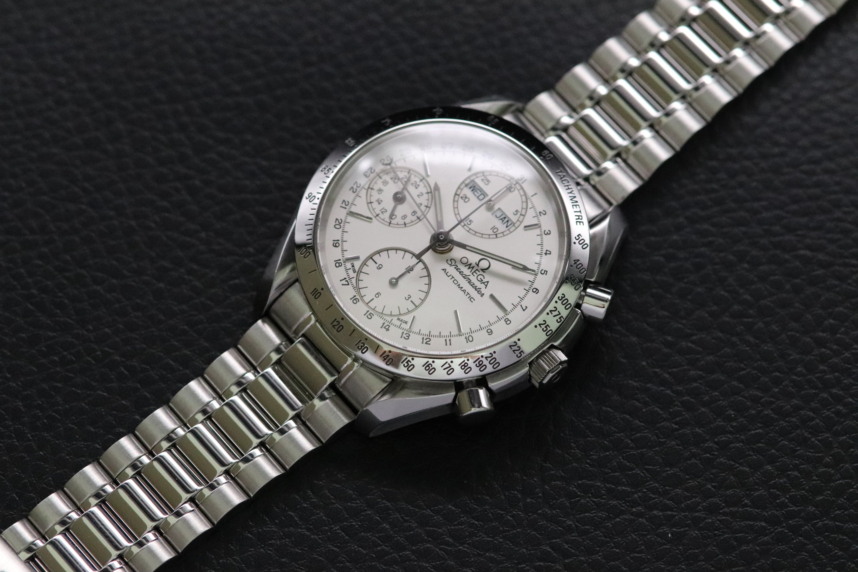 Omega Speedmaster Day Date 3521.30 Silver Dial 1998