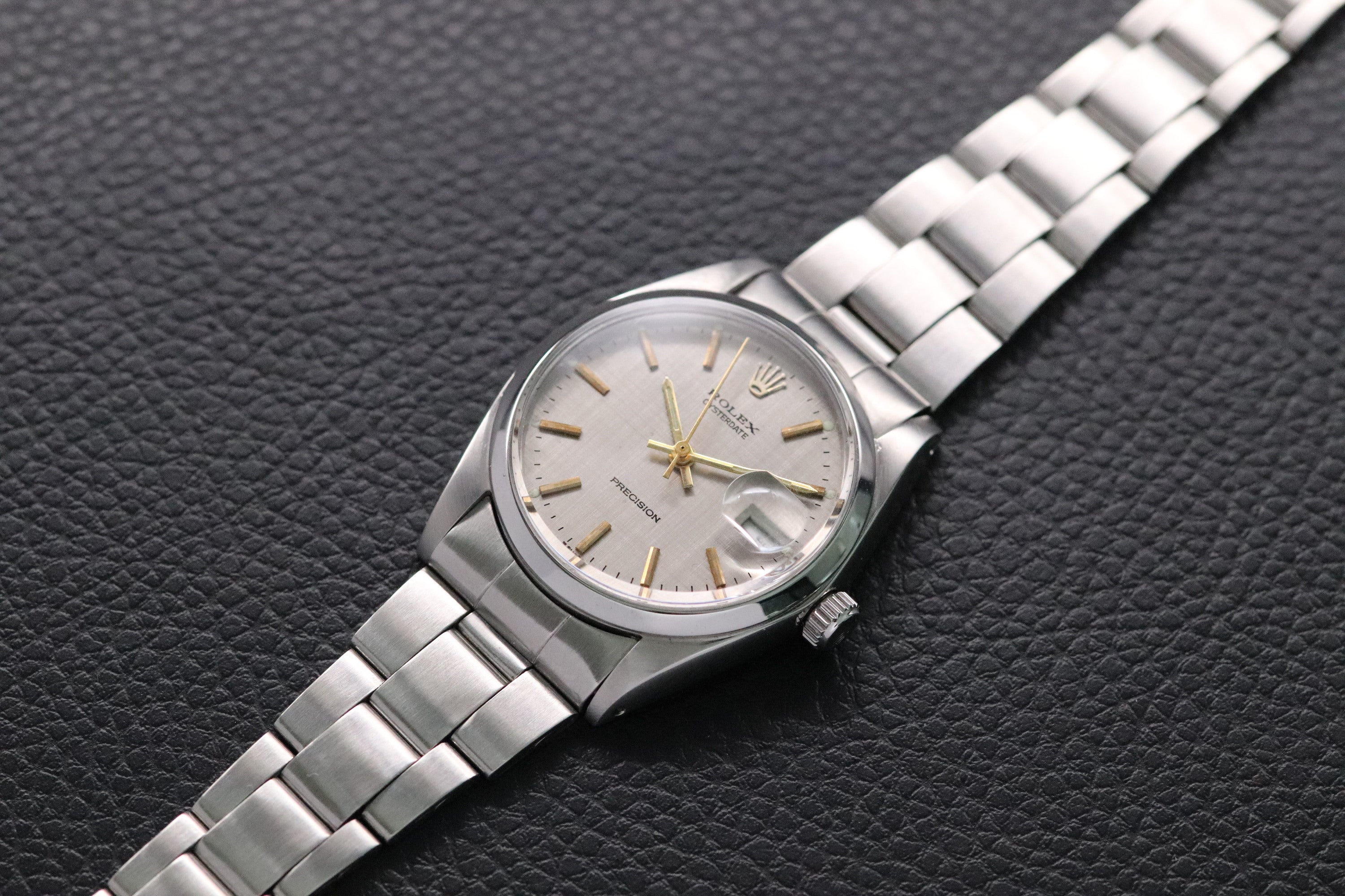 Rolex Oysterdate Precision 6694 Silver Linen Dial 1966